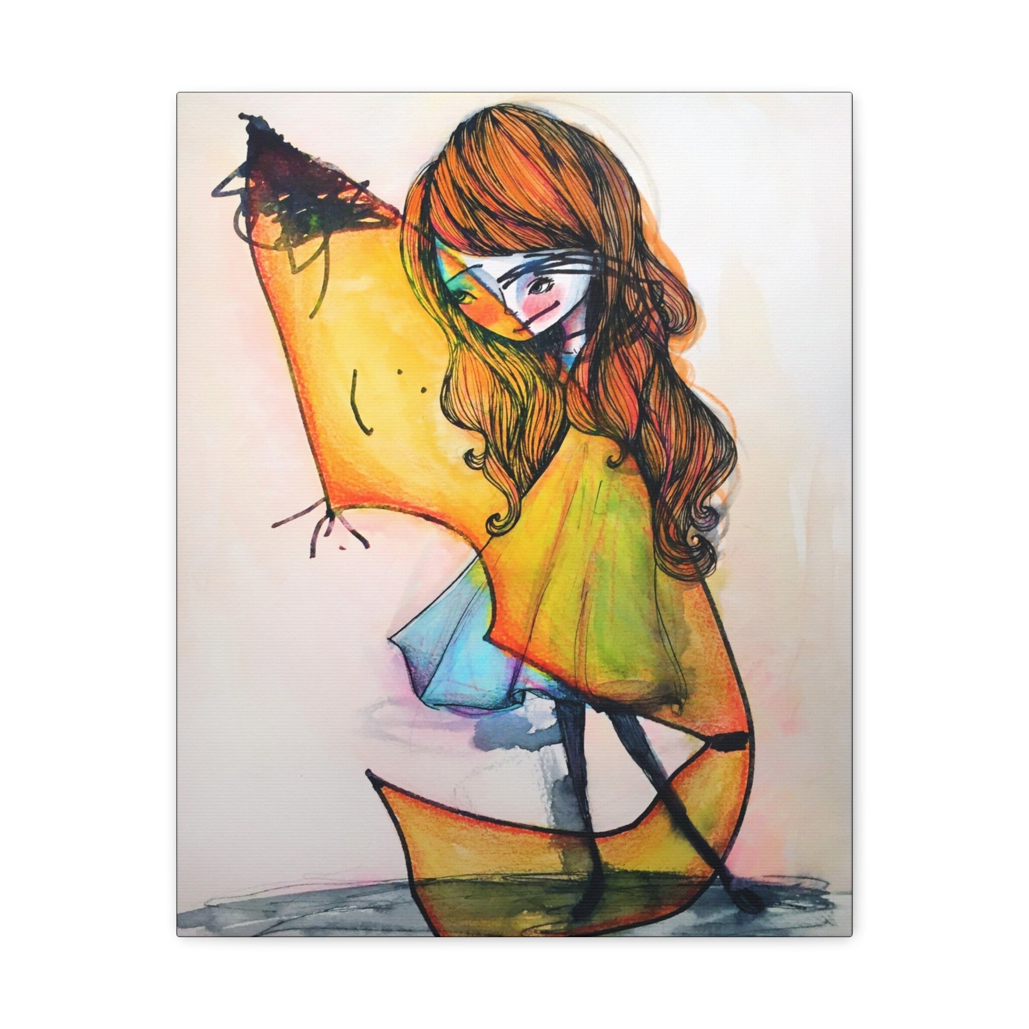 Yellow Friend · Canvas Print