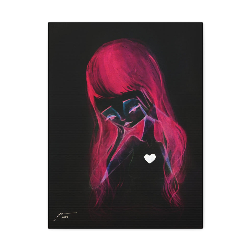 Girl Inverted · Canvas Print