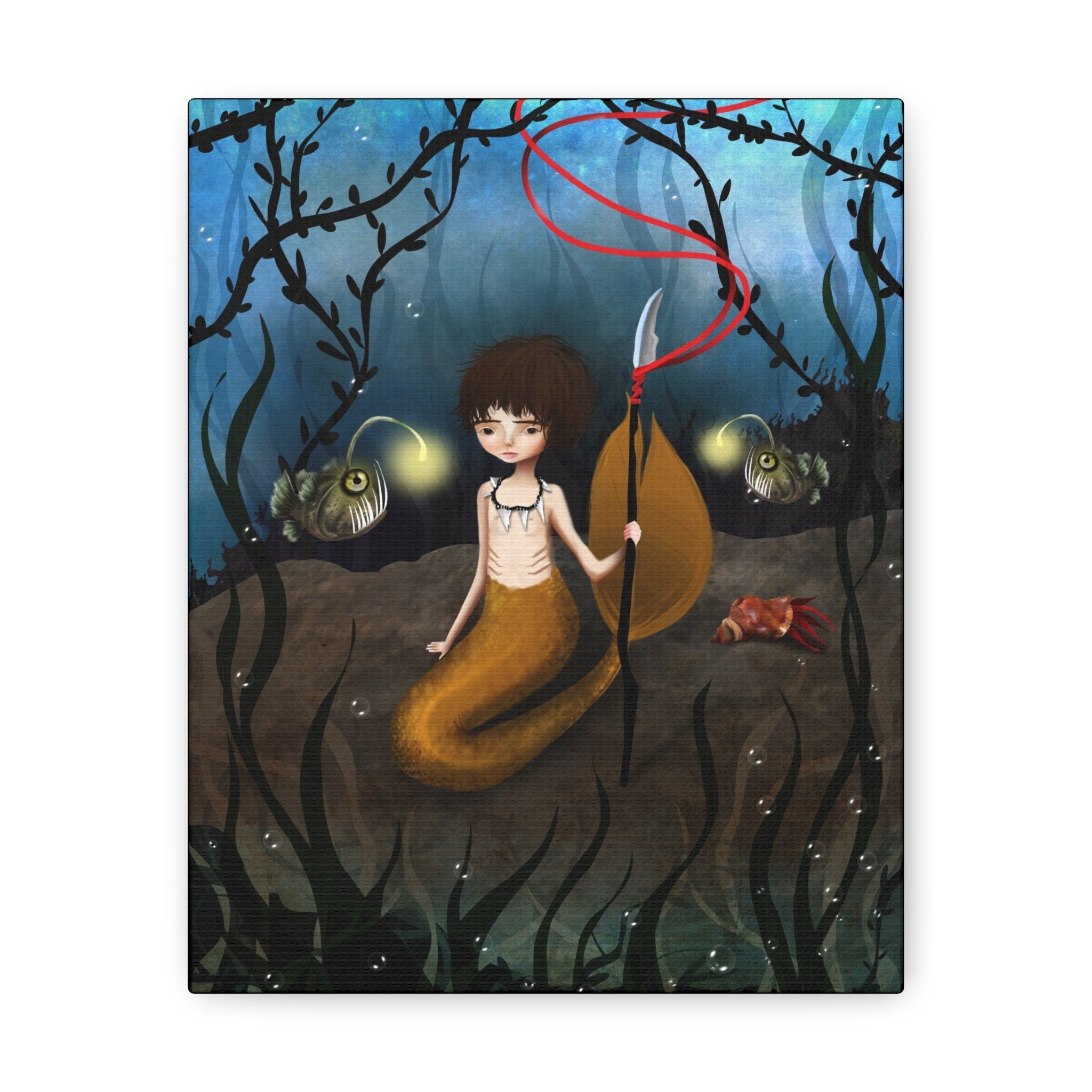 Yellow Merboy · Canvas Print
