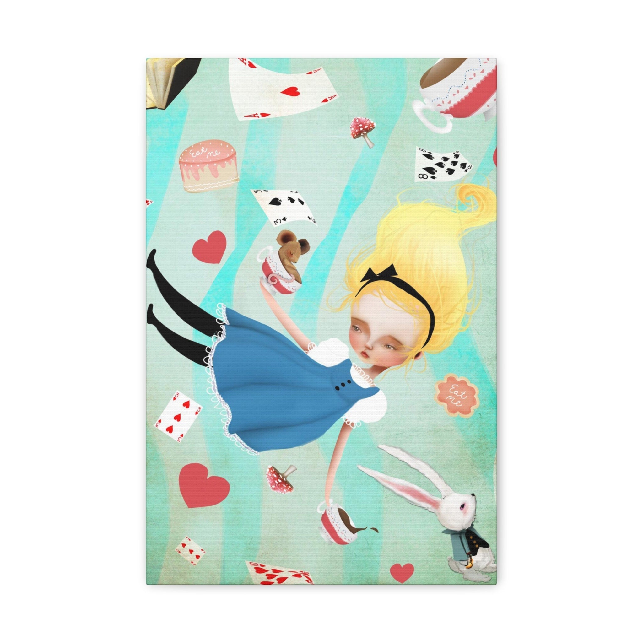 Alice Falling · Canvas Print