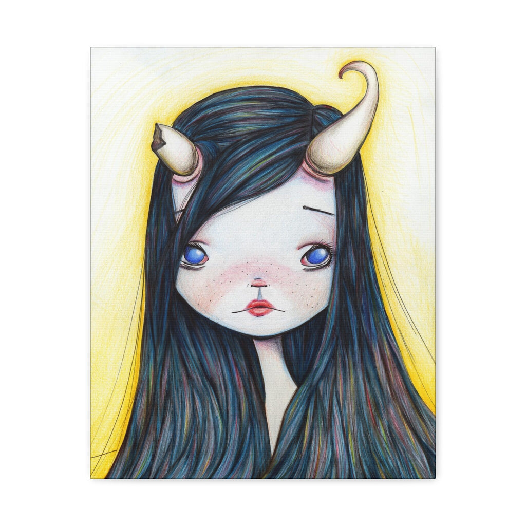 Lonely Girl · Canvas Print
