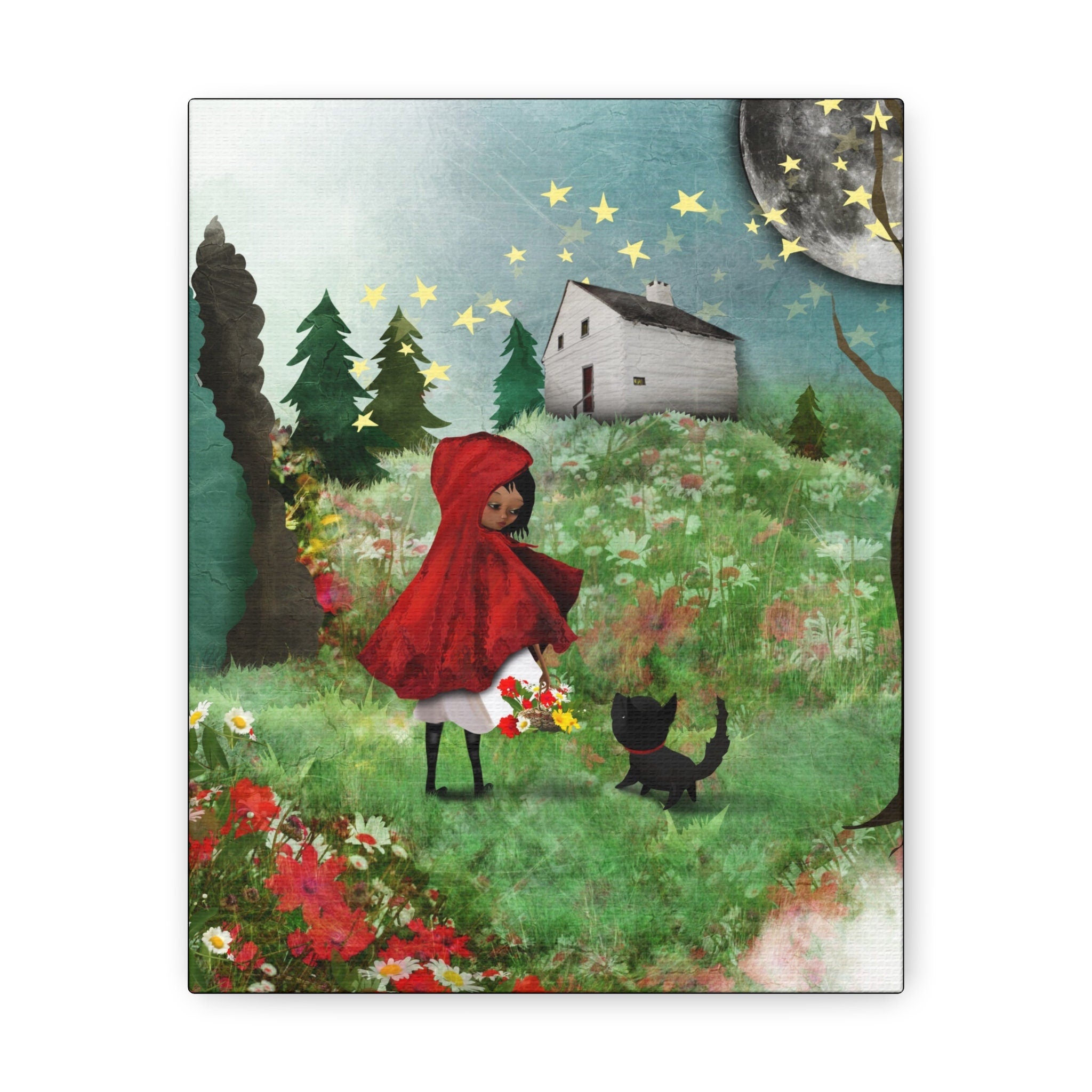 Little Red Riding Hood and the Wolf · Canvas Print