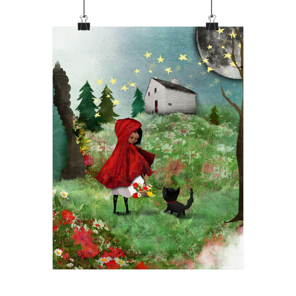 Red Riding Hood and the Wolf · Poster Print