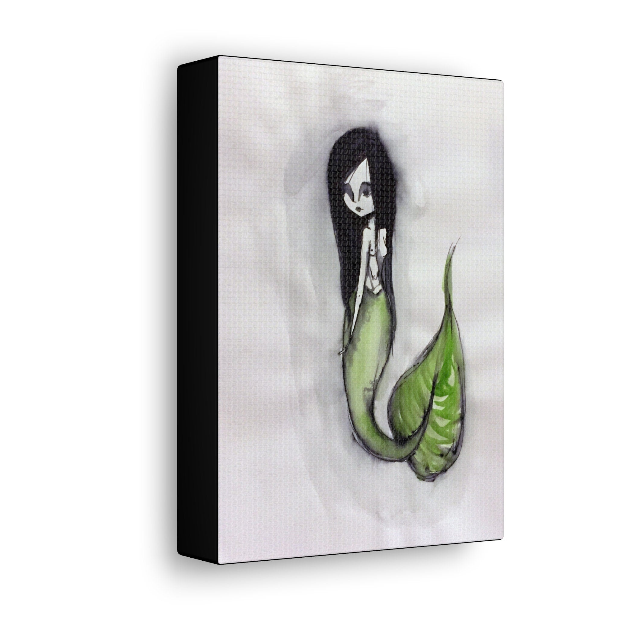 Green Mermaid · Canvas Print