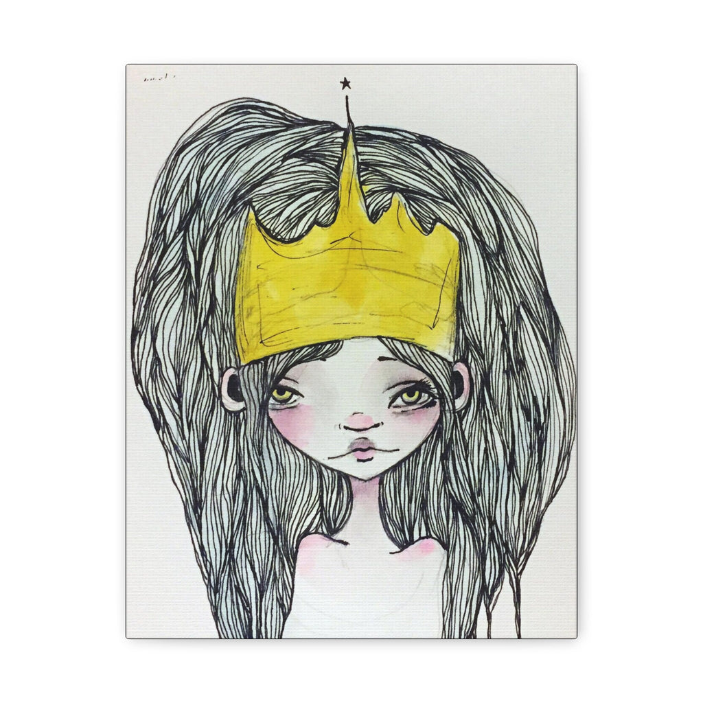 Crowned Princess · Canvas Print