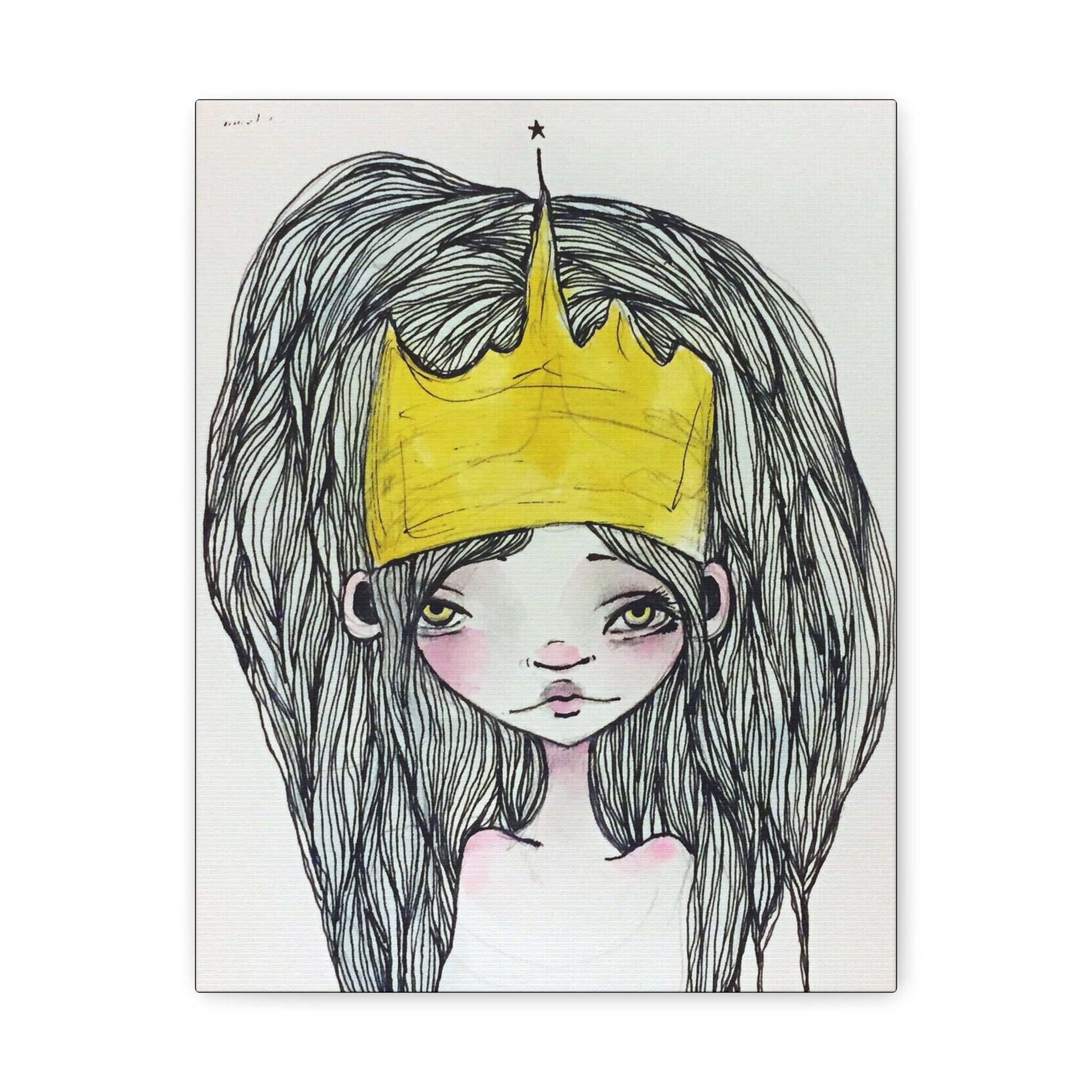 Crowned Princess · Canvas Print