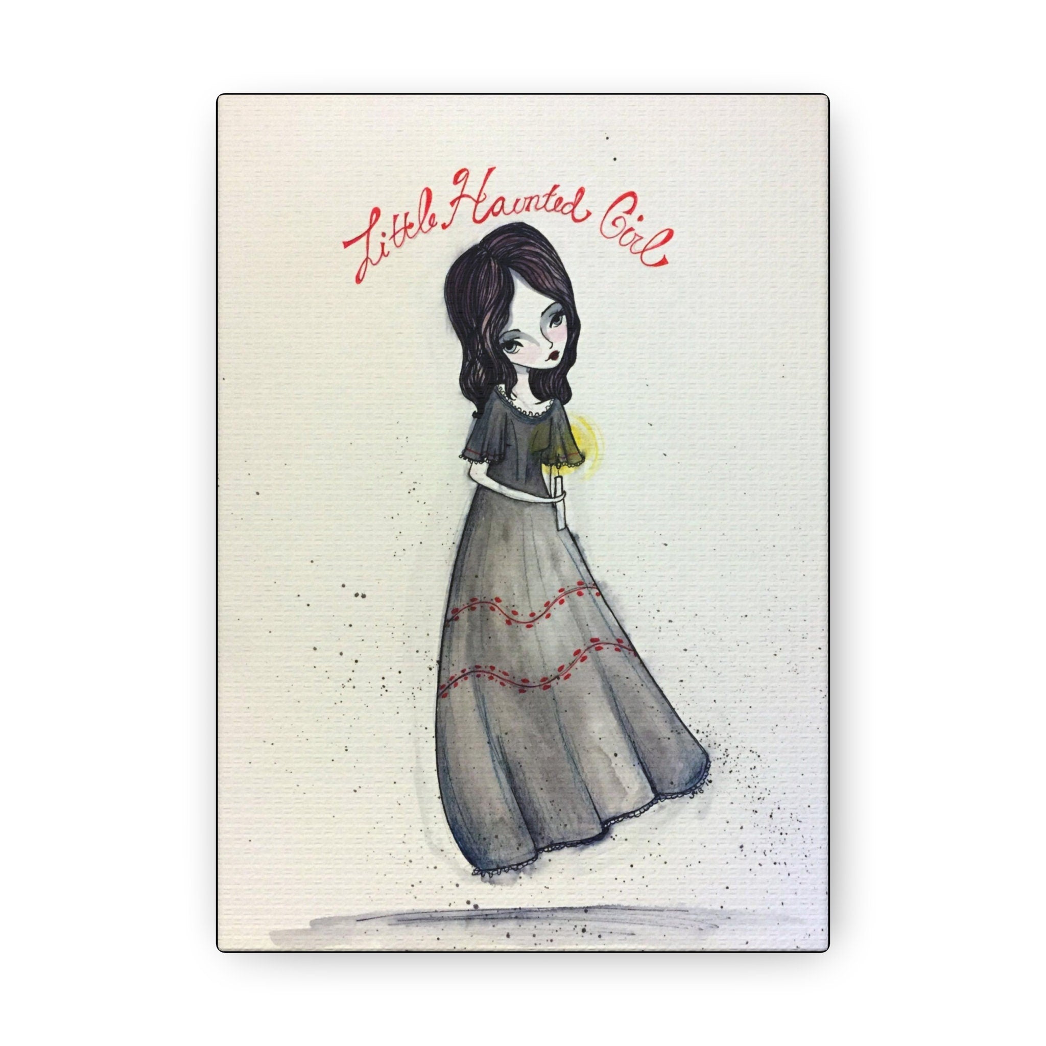 Little Haunted Girl · Canvas Print