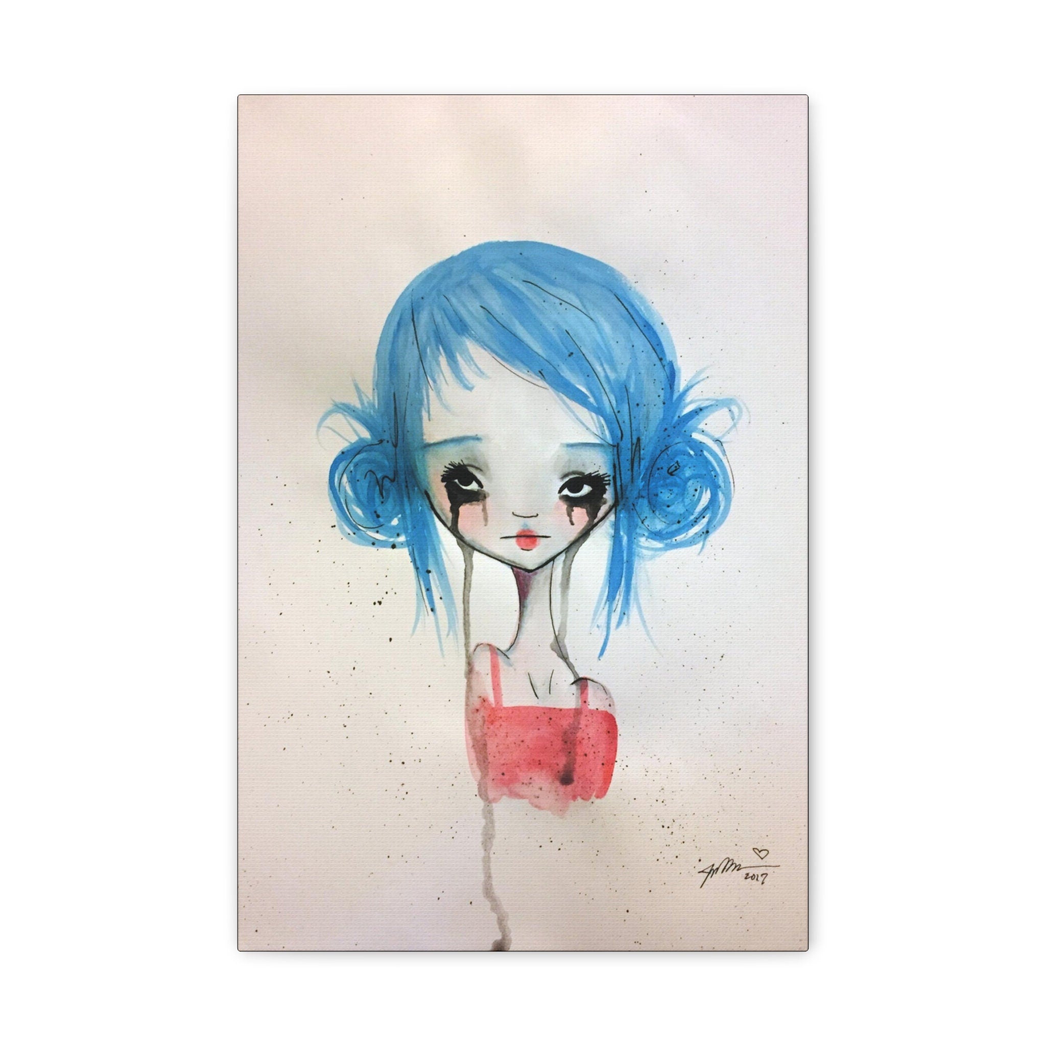 Blue Girl · Canvas Print