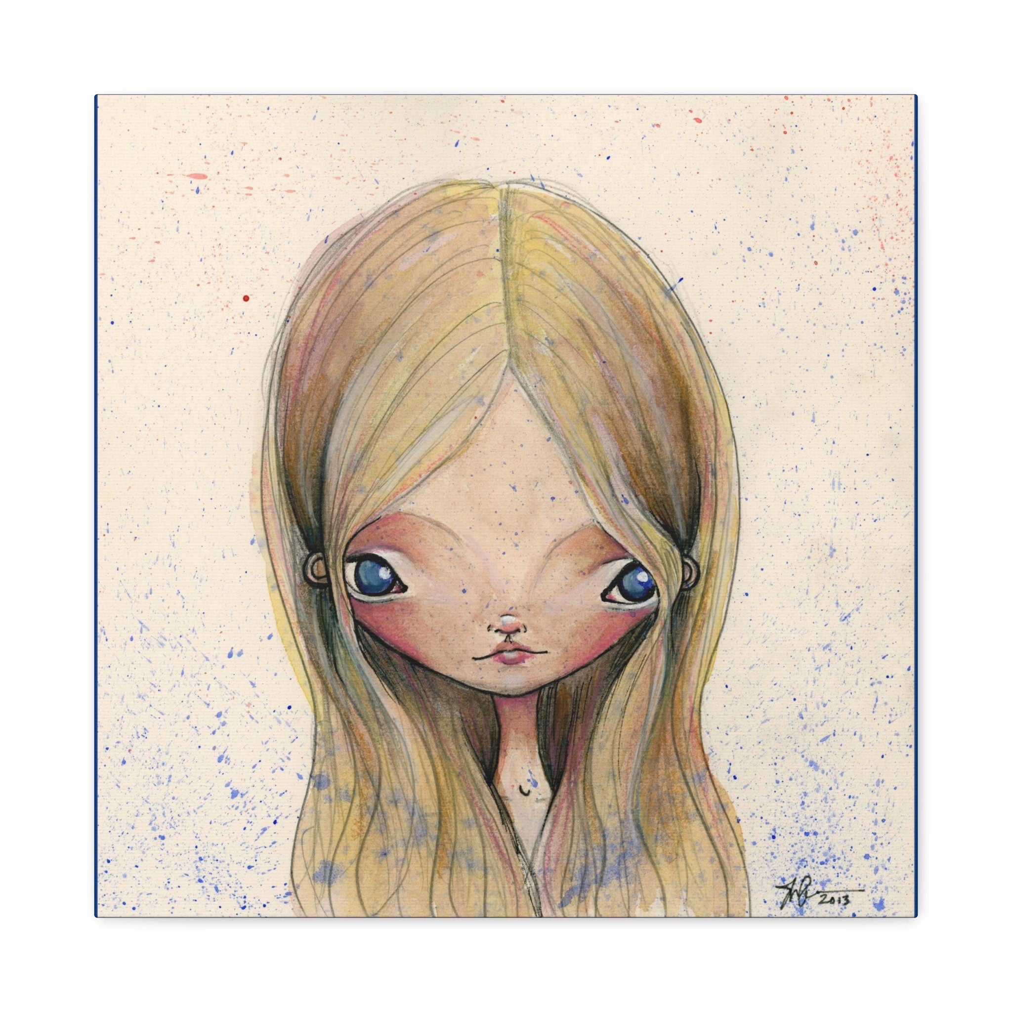 Blue Eyed Girl · Canvas Print