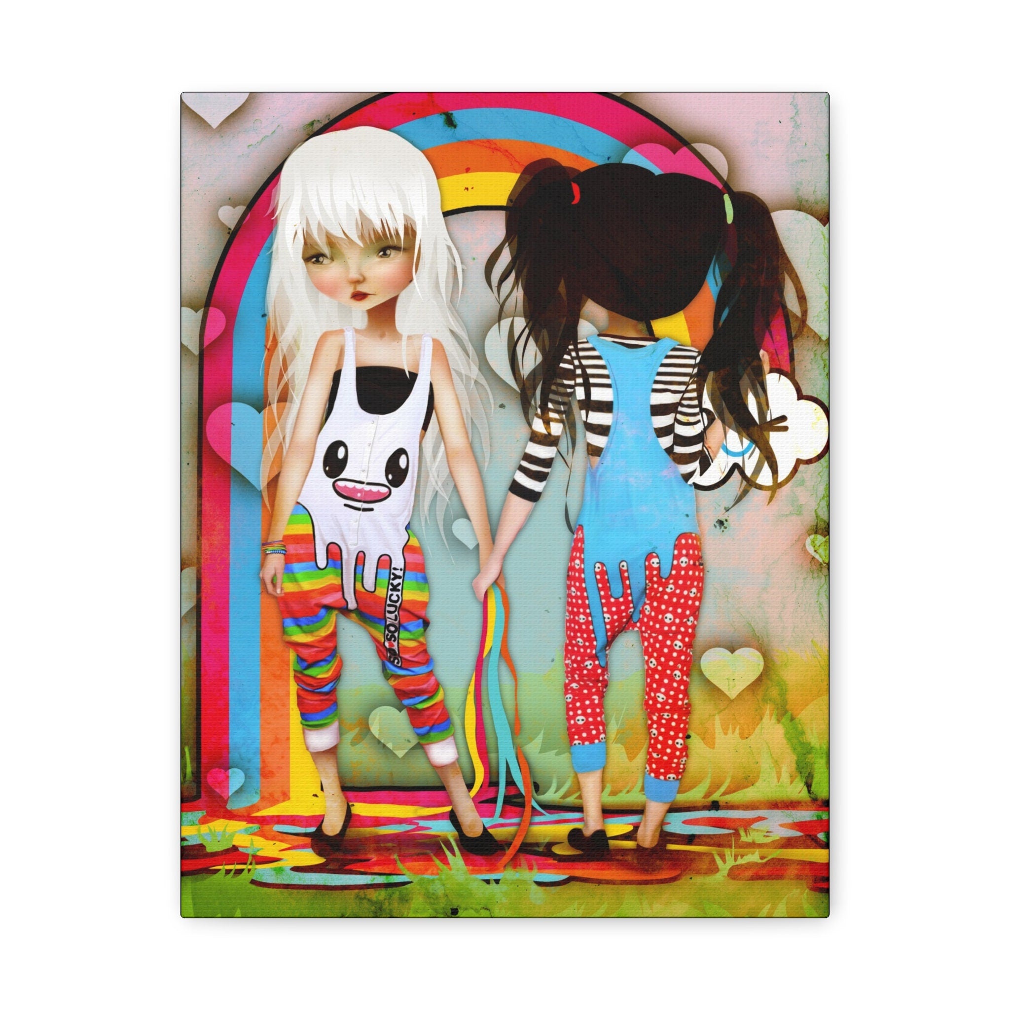 So So Happy Rainbow · Canvas Print