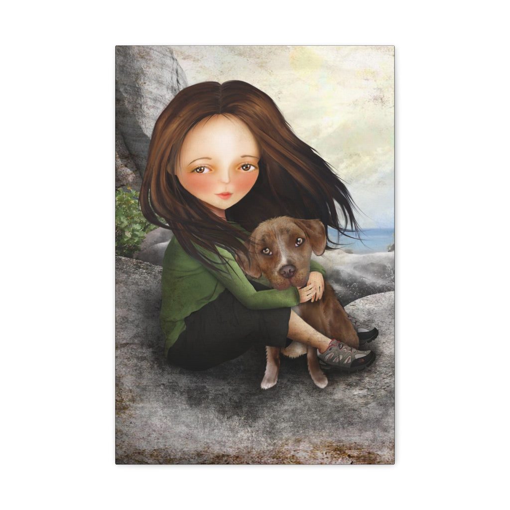 Keli and Olive · Canvas Print