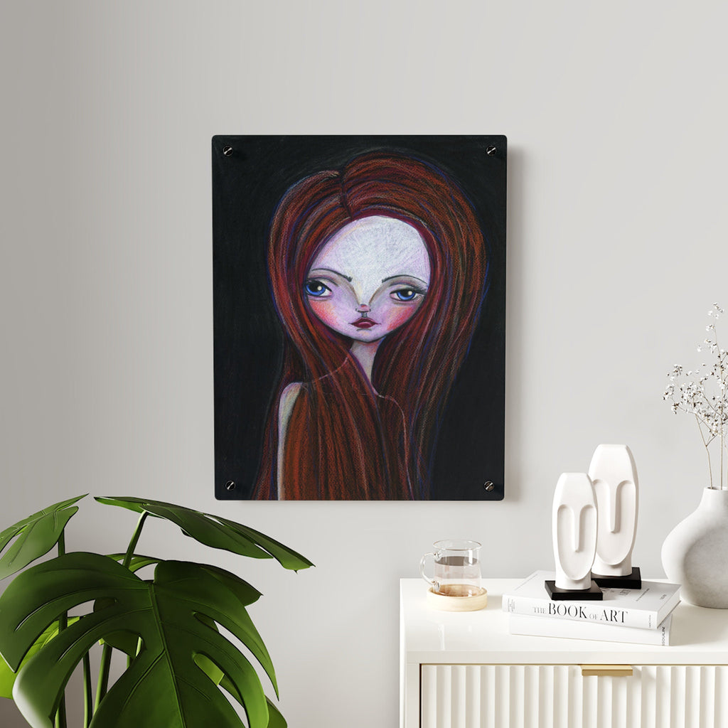 Lady in Red Acrylic Wall Art Panel · Acrylic Print