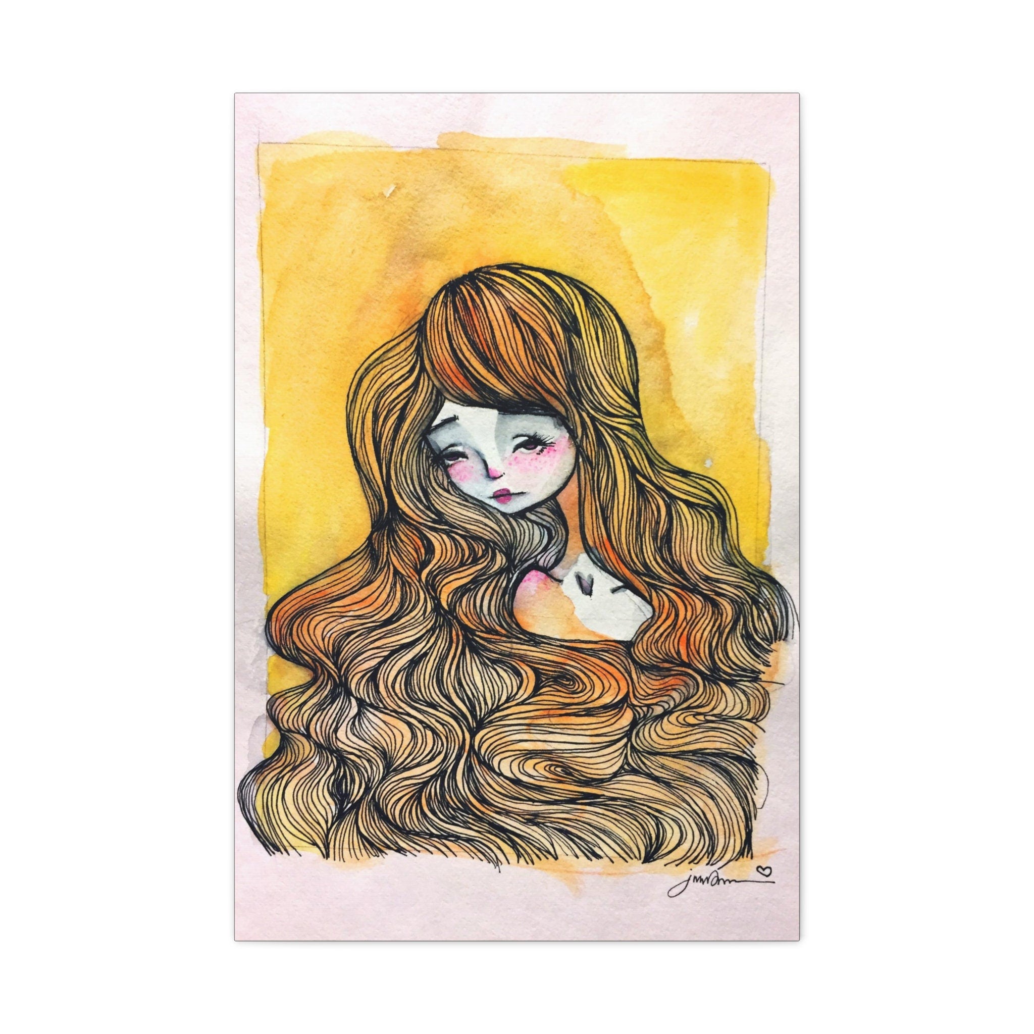 Golden Girl · Canvas Print