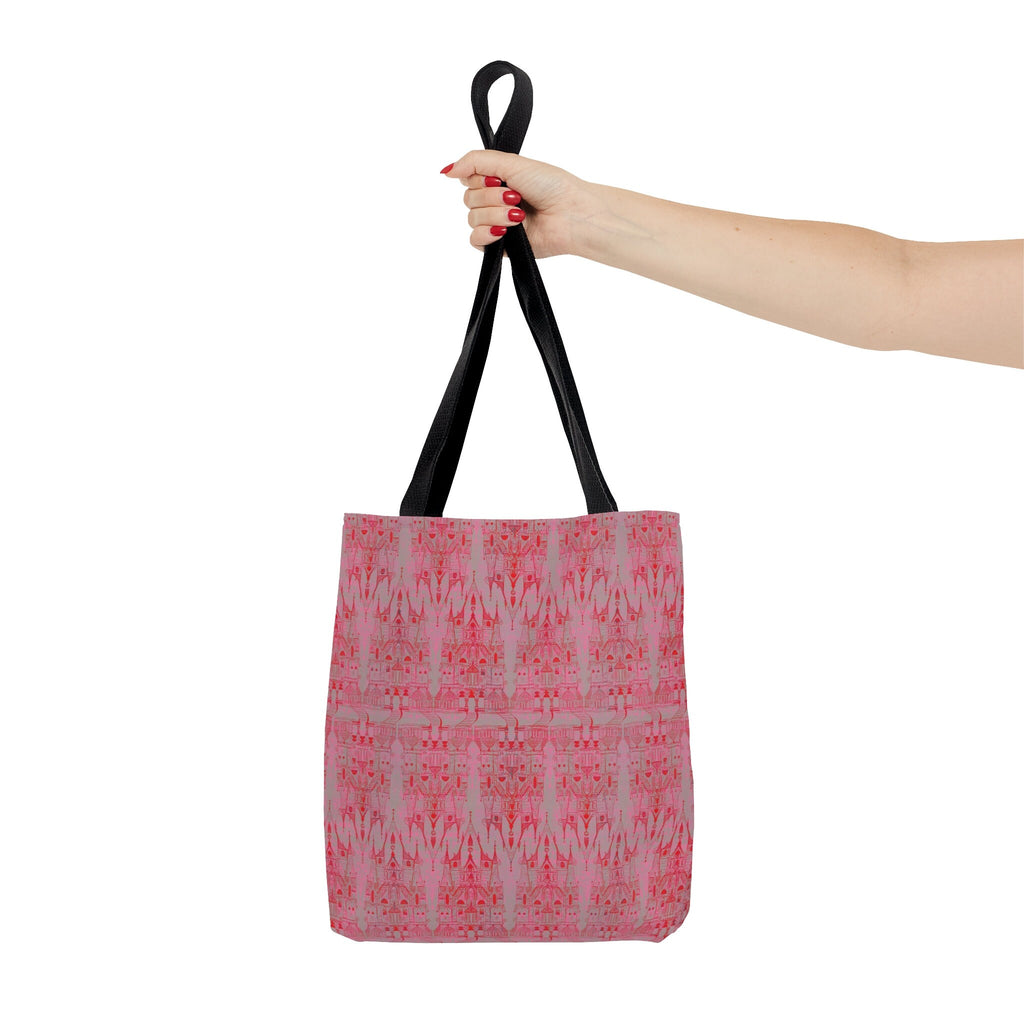 Cinderella Castle in Pink and Red · Tote Bag