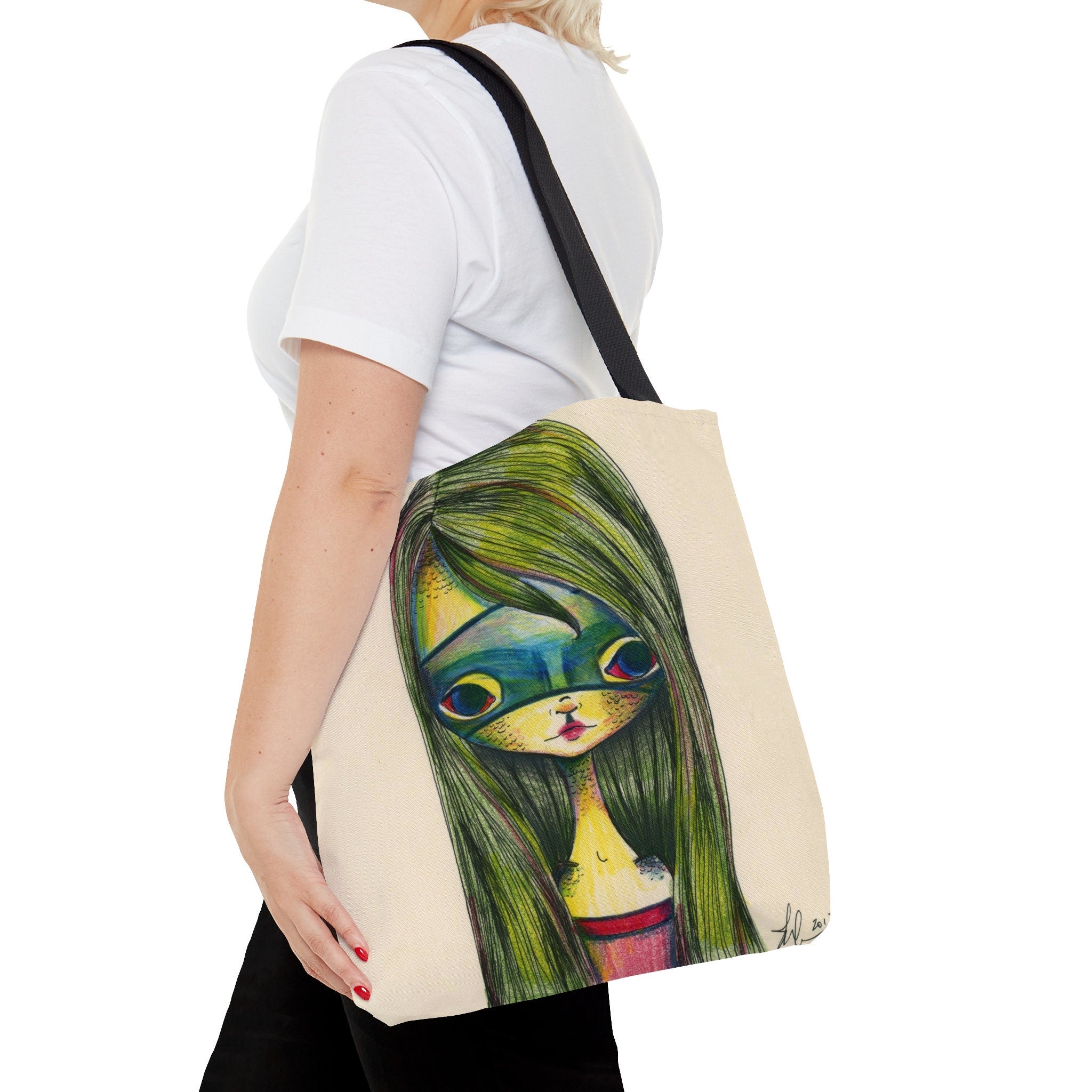 Green Girl · Tote Bag
