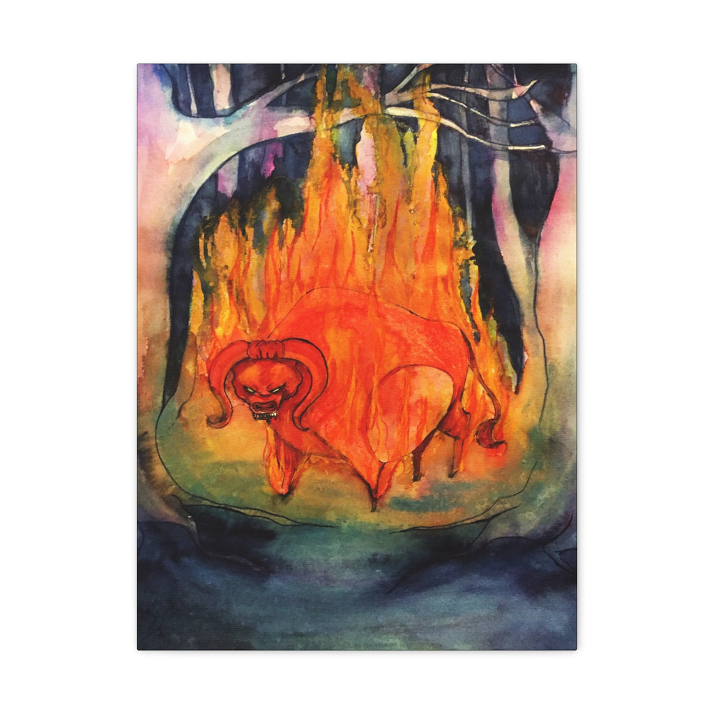The Red Bull · Canvas Print