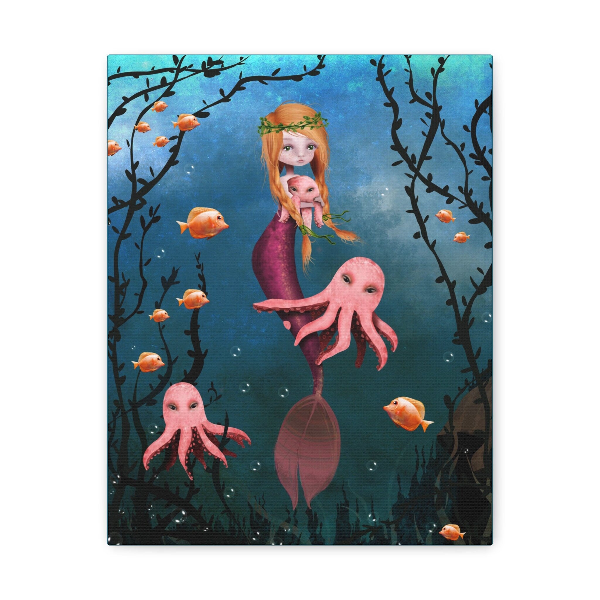 Ginger Mermaid · Canvas Print