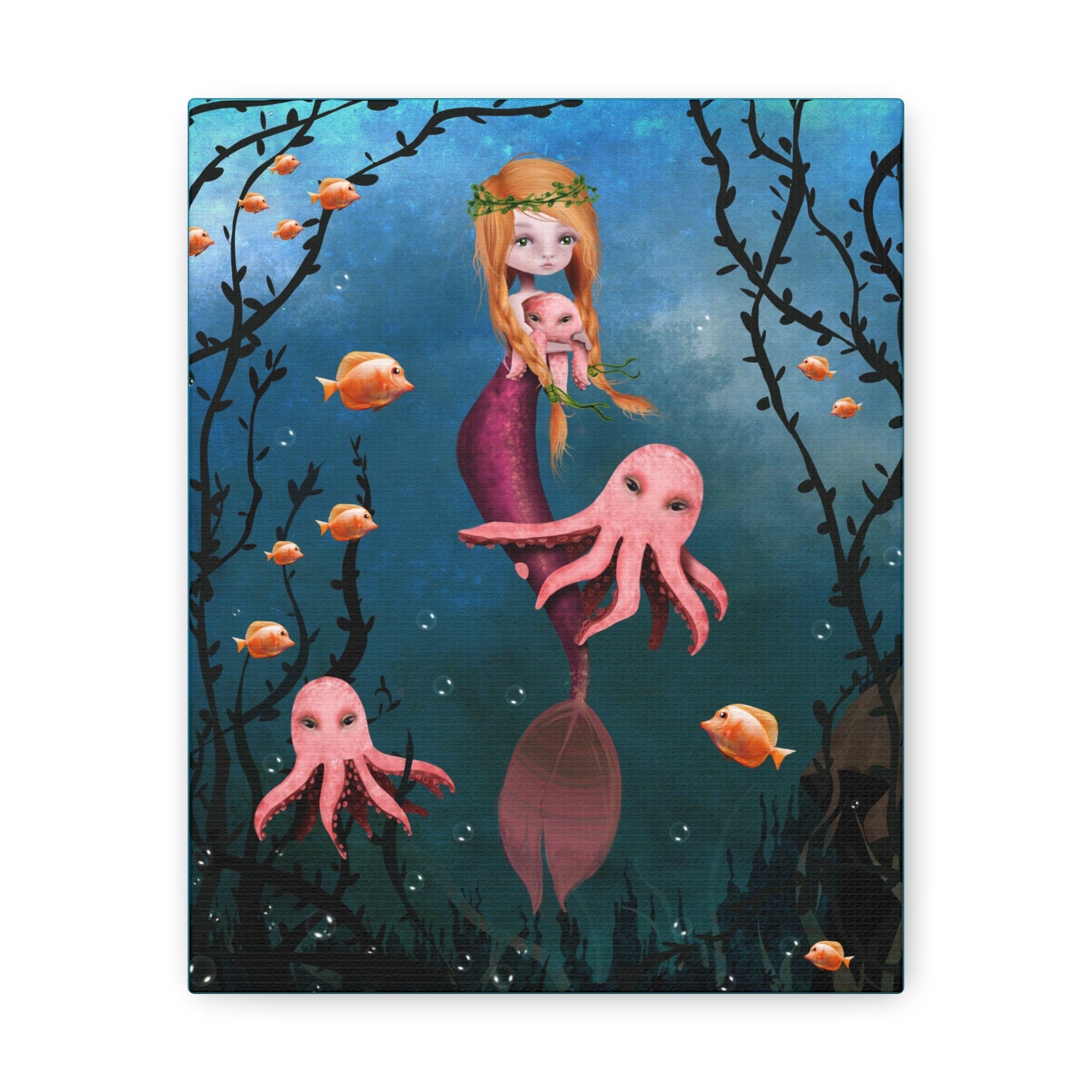 Ginger Mermaid · Canvas Print