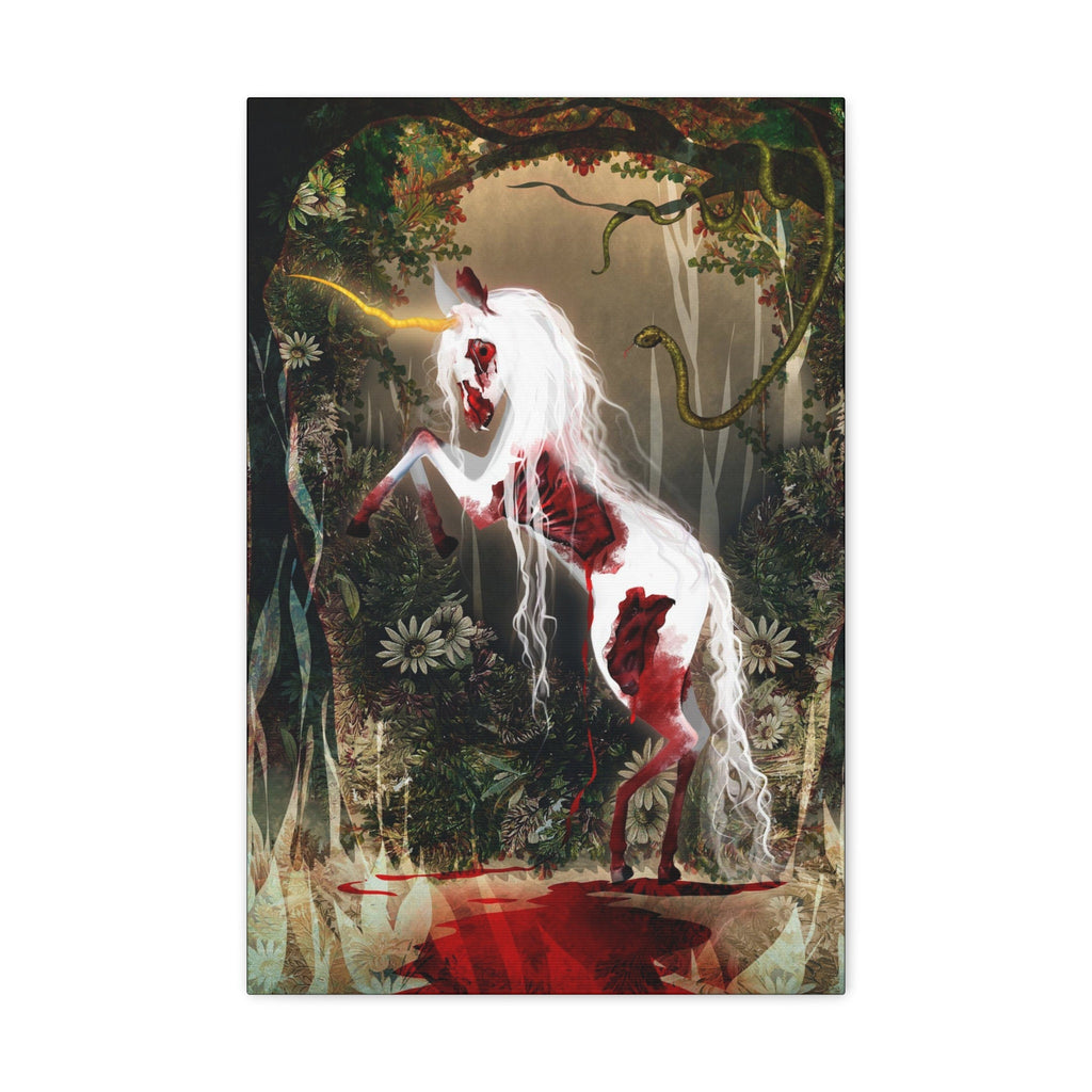 Dark Unicorn · Canvas Print