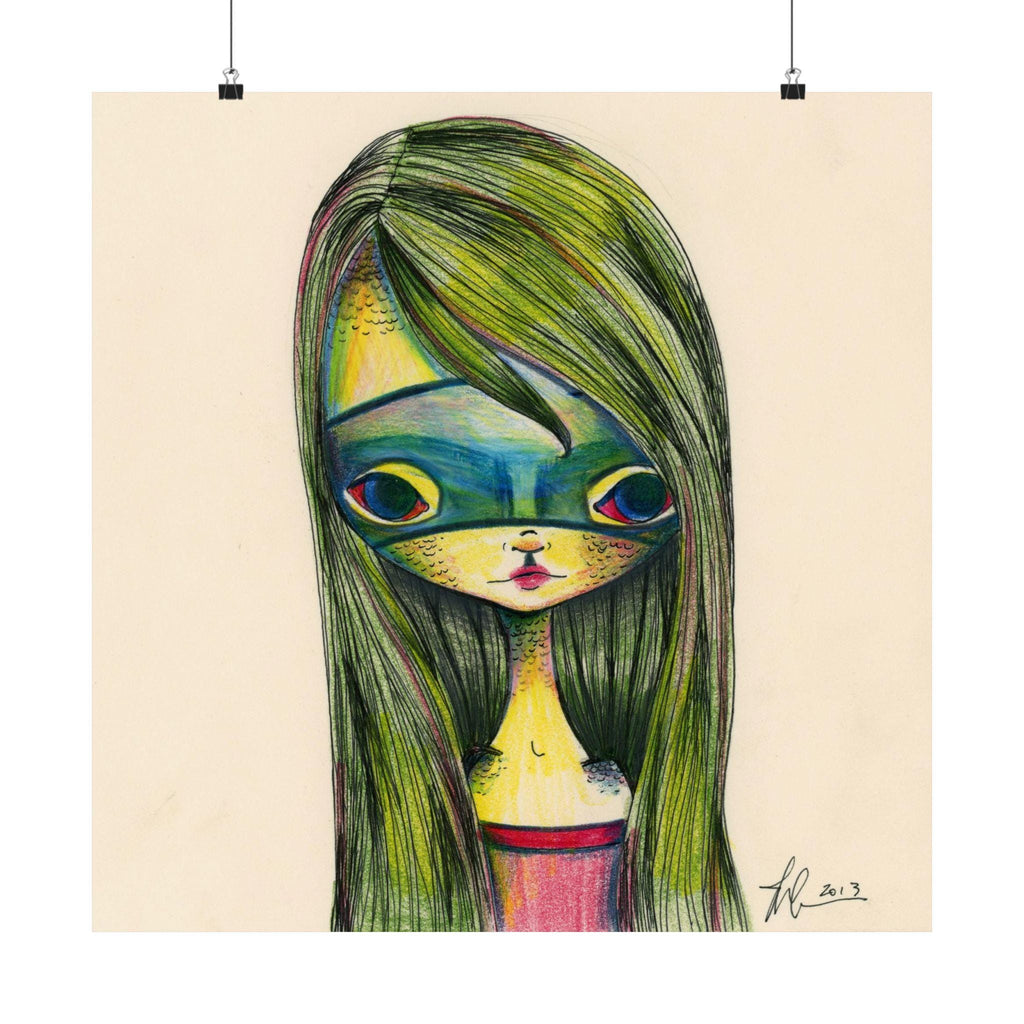 Green Girl · Poster Print