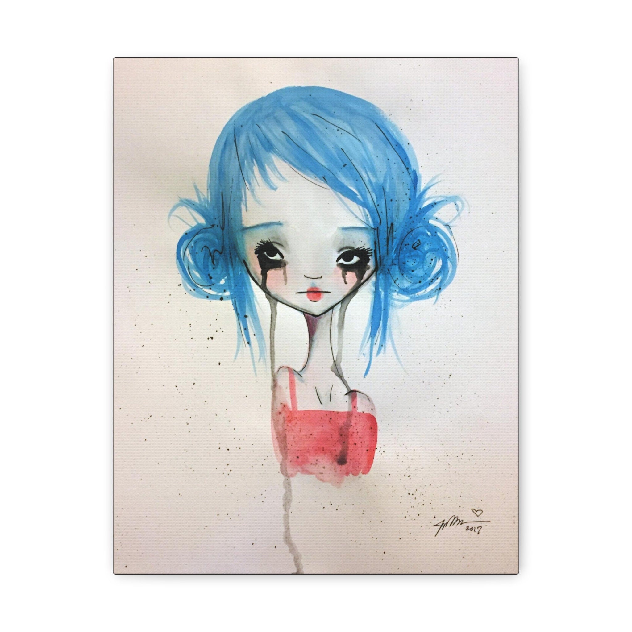 Blue Girl · Canvas Print