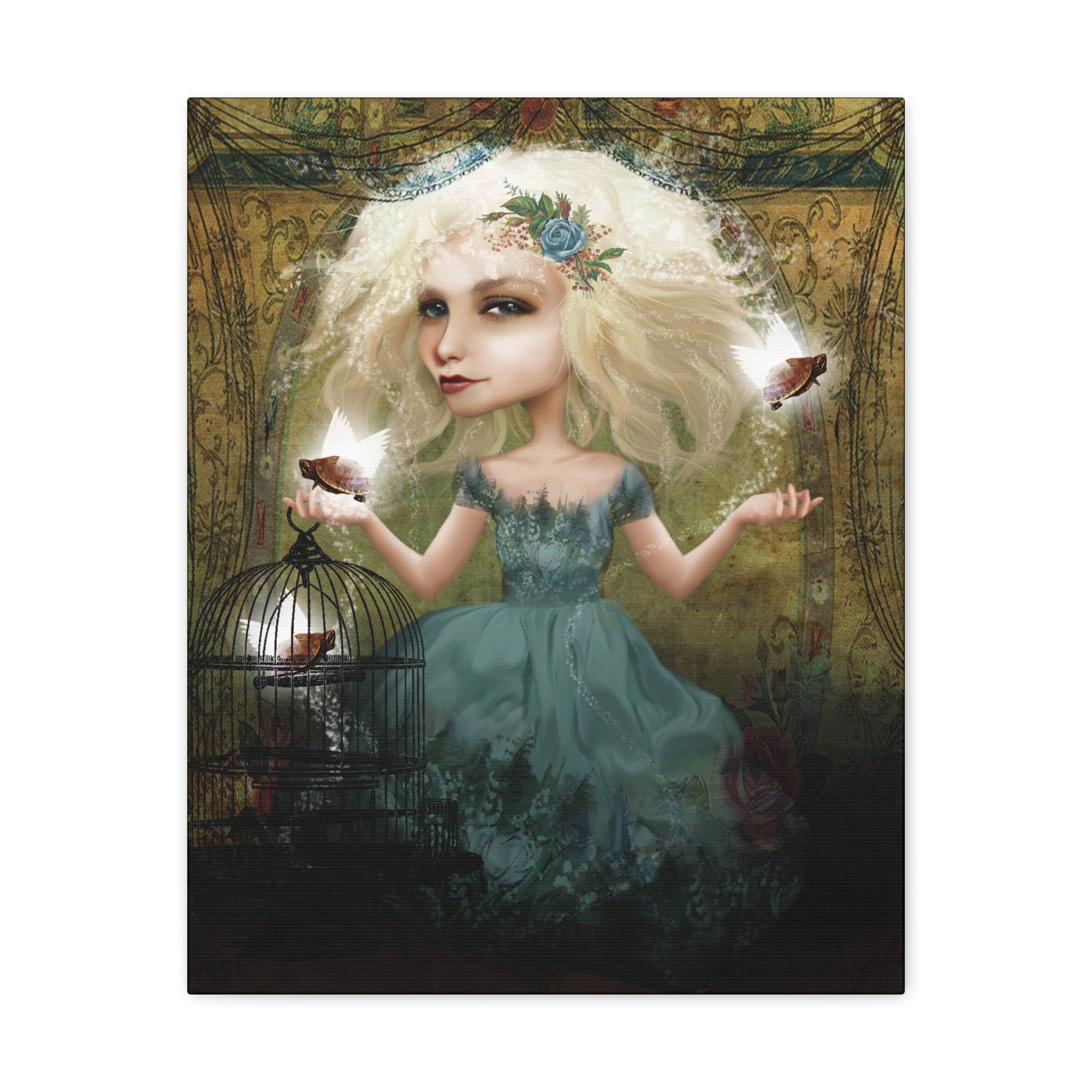 If you love them, set them Free · Canvas Print