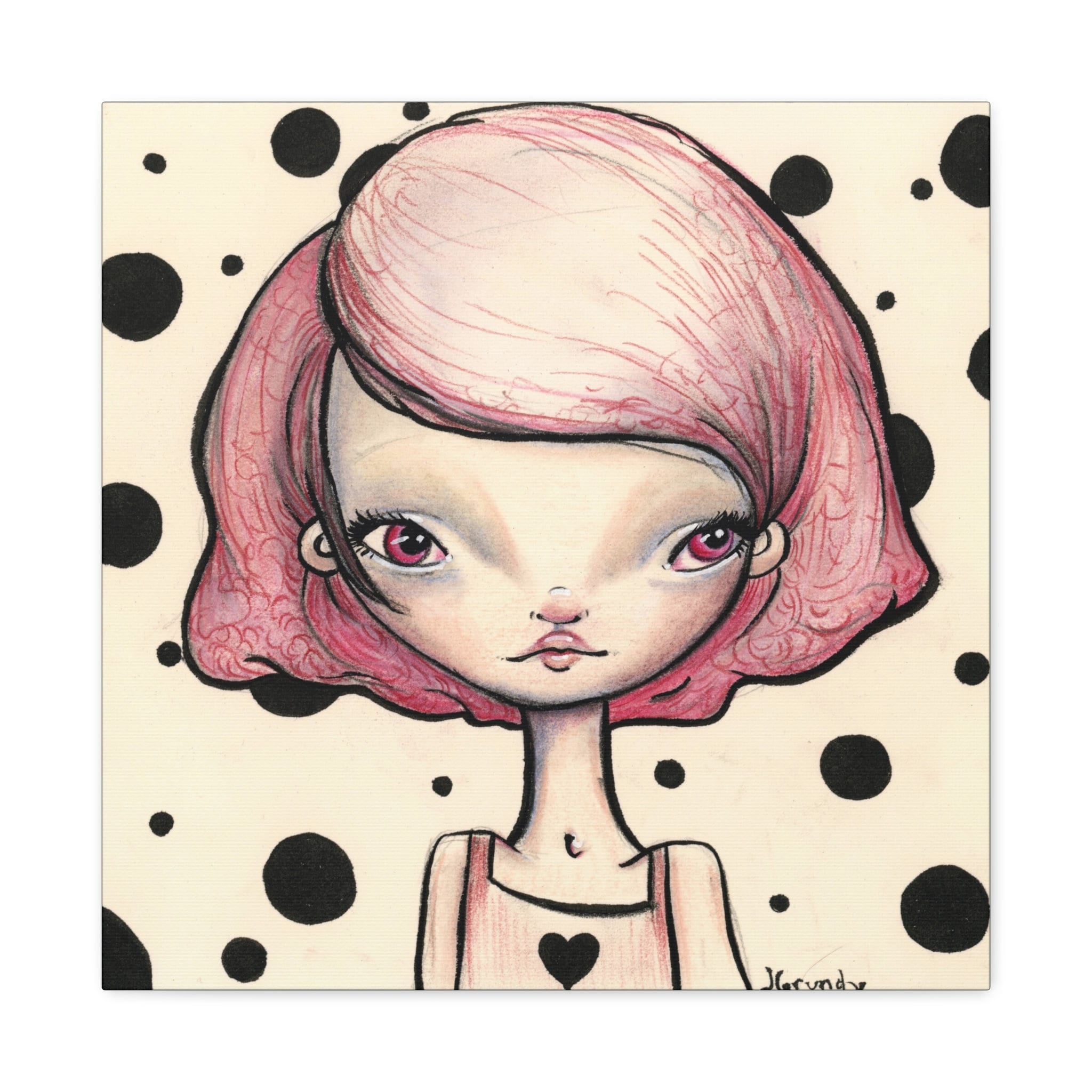 Pink Girl · Canvas Print