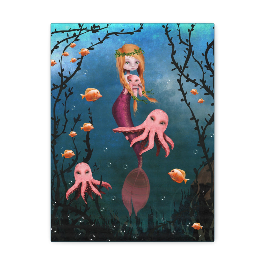 Ginger Mermaid · Canvas Print