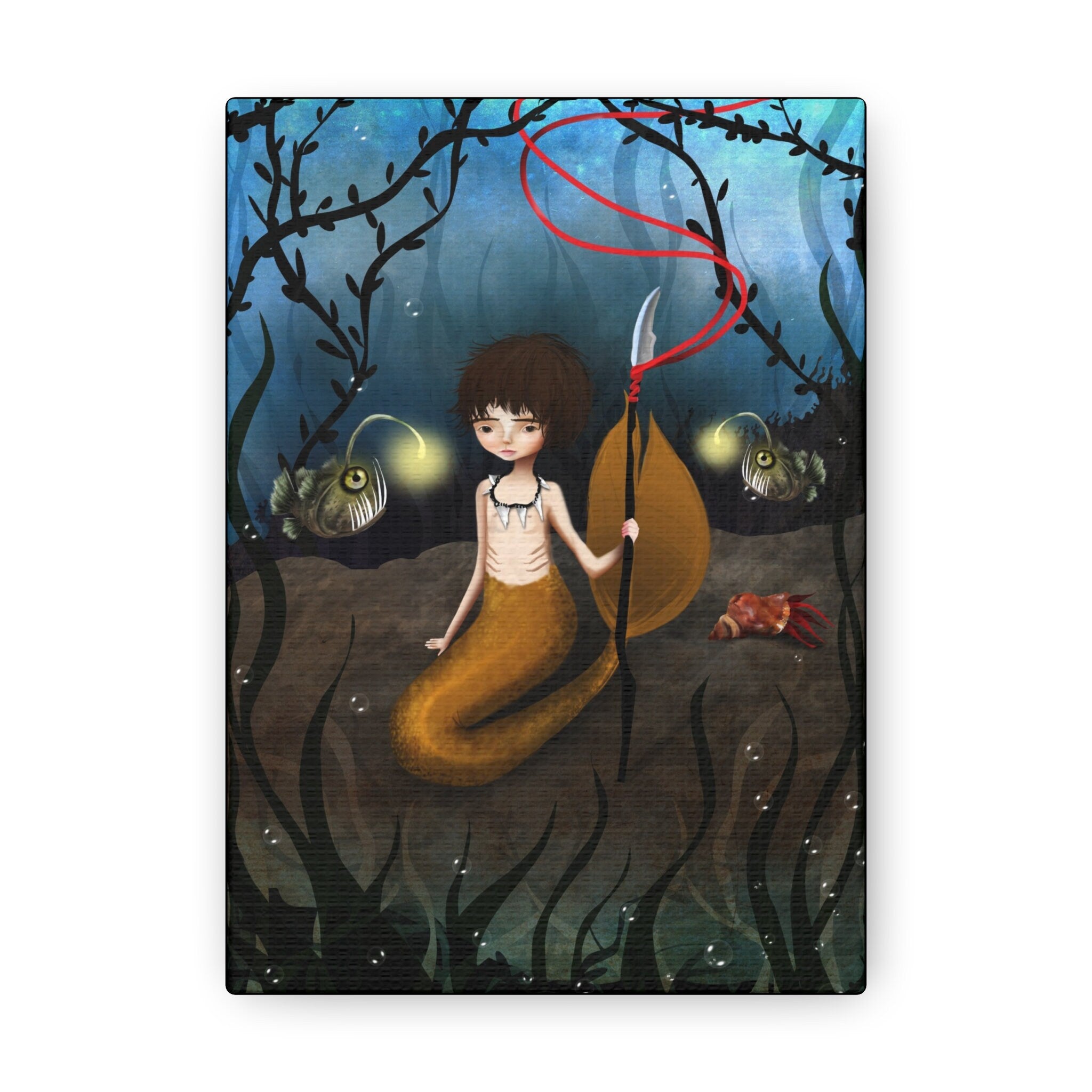 Yellow Merboy · Canvas Print