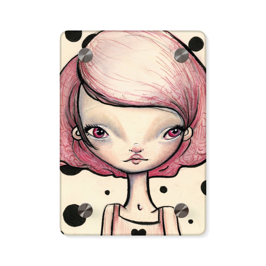Pink Girl Acrylic Wall Art Panel · Acrylic Print