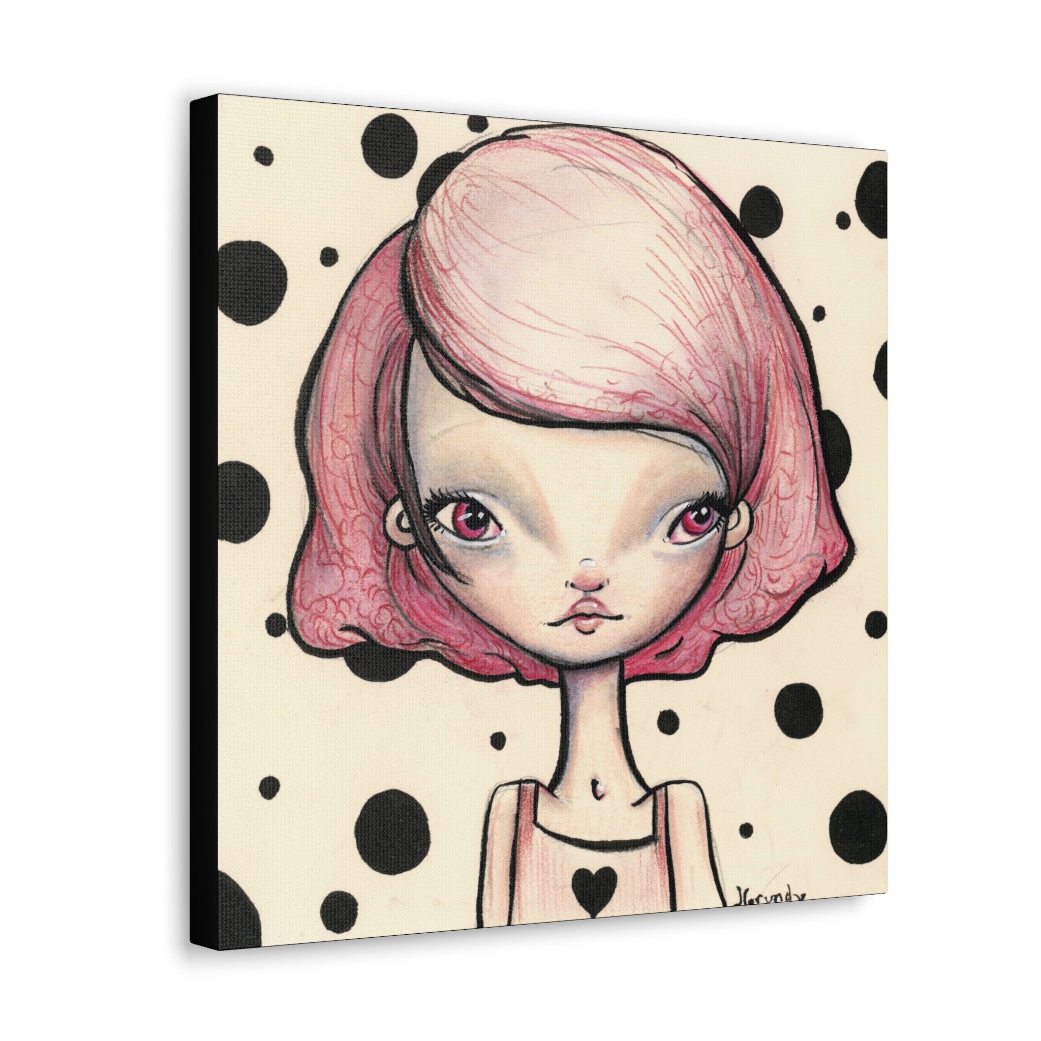 Pink Girl · Canvas Print