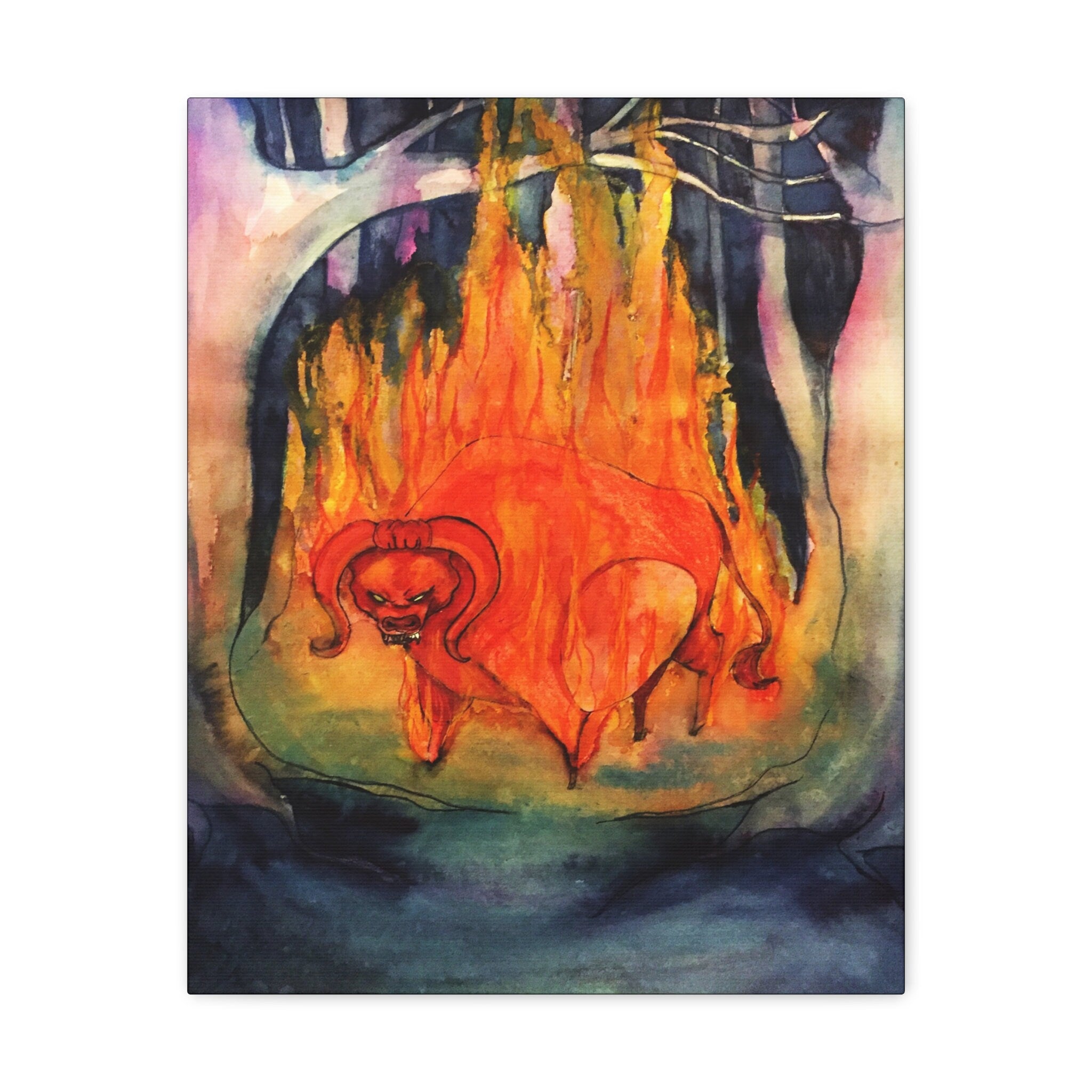 The Red Bull · Canvas Print
