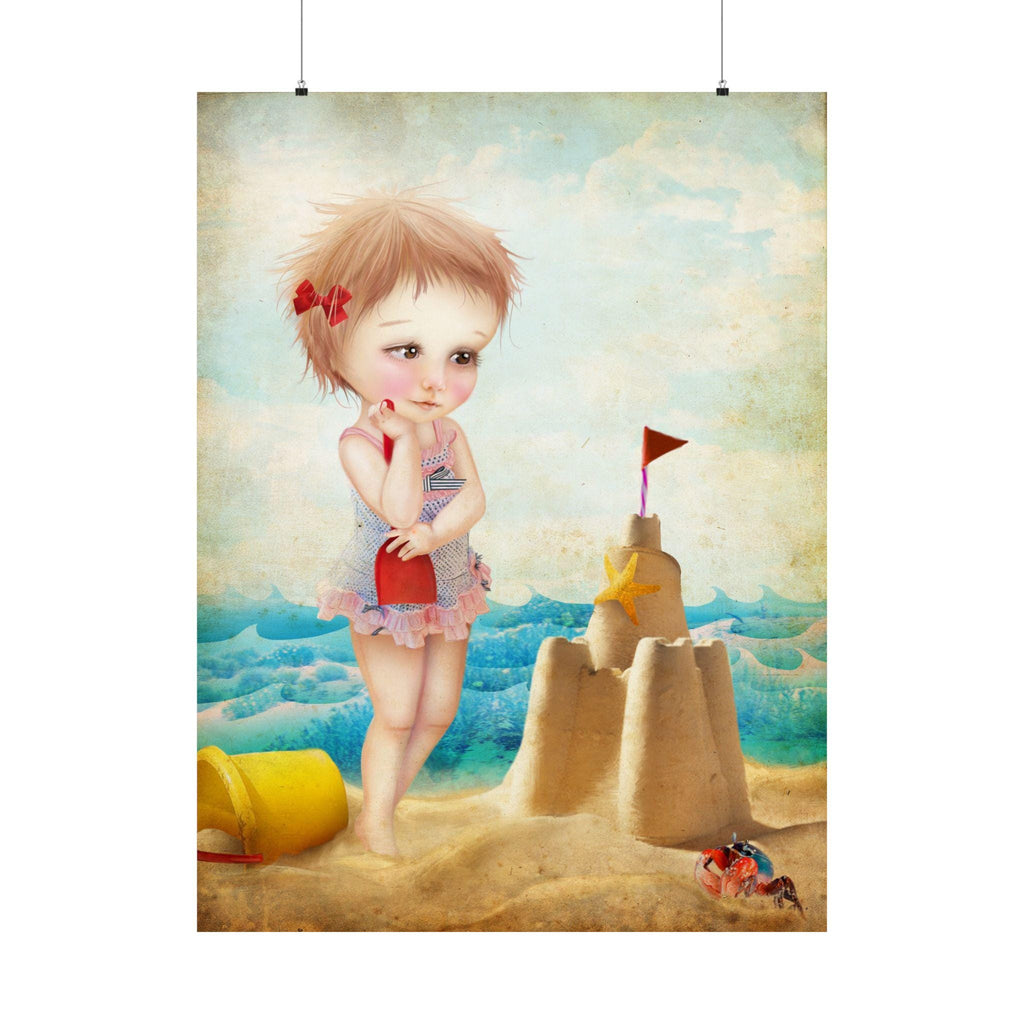 Samantha at the Shore · Poster Print