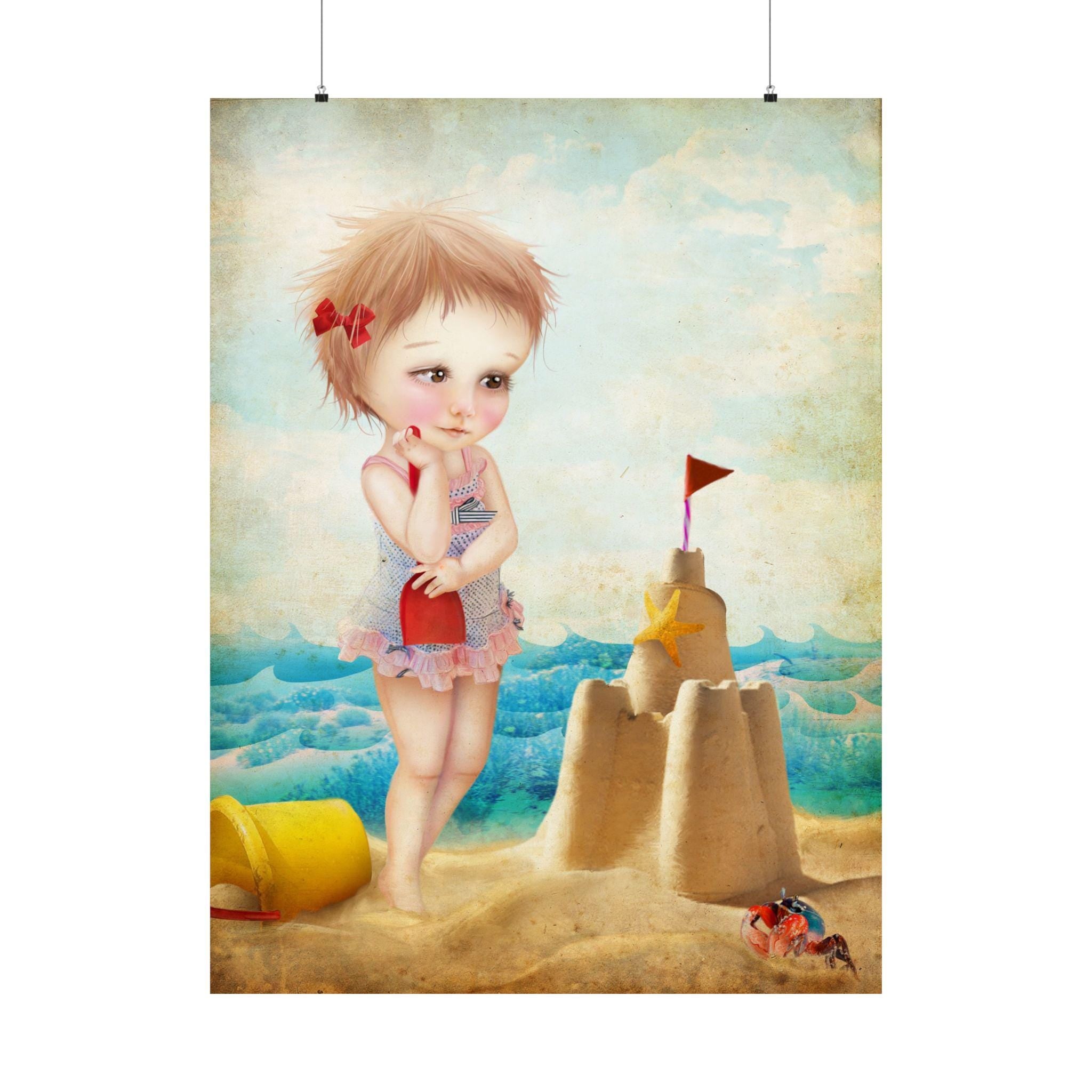 Samantha at the Shore · Poster Print