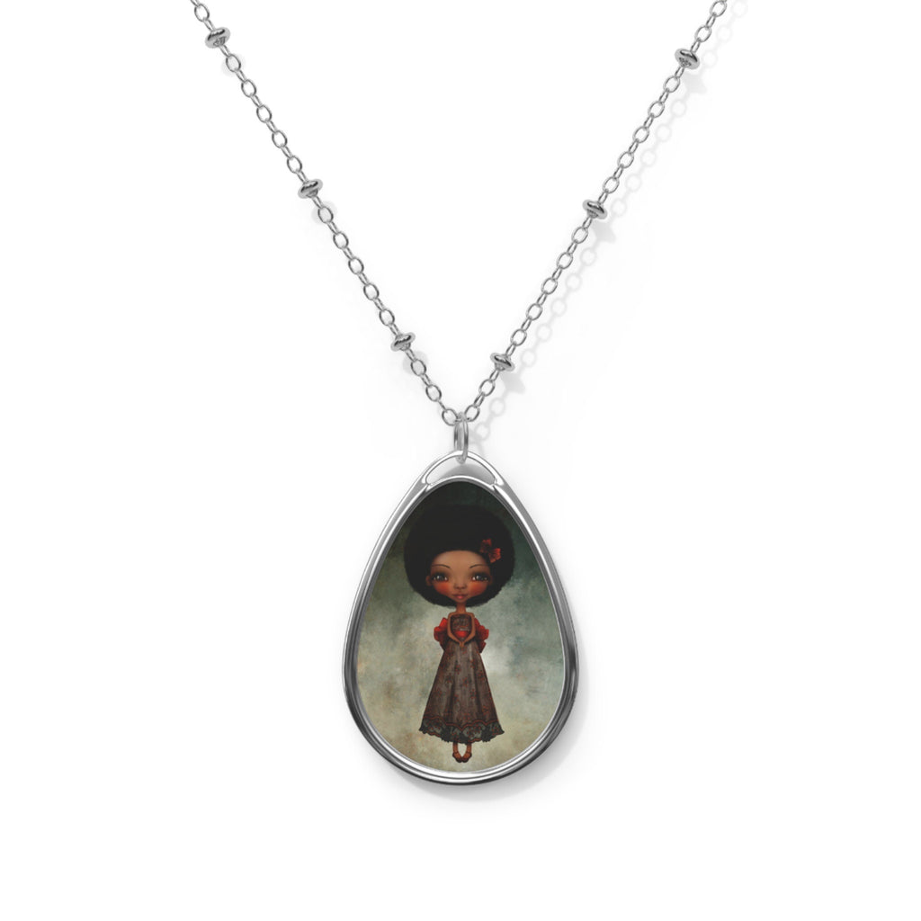 Happy Thoguhts Oval · Necklace