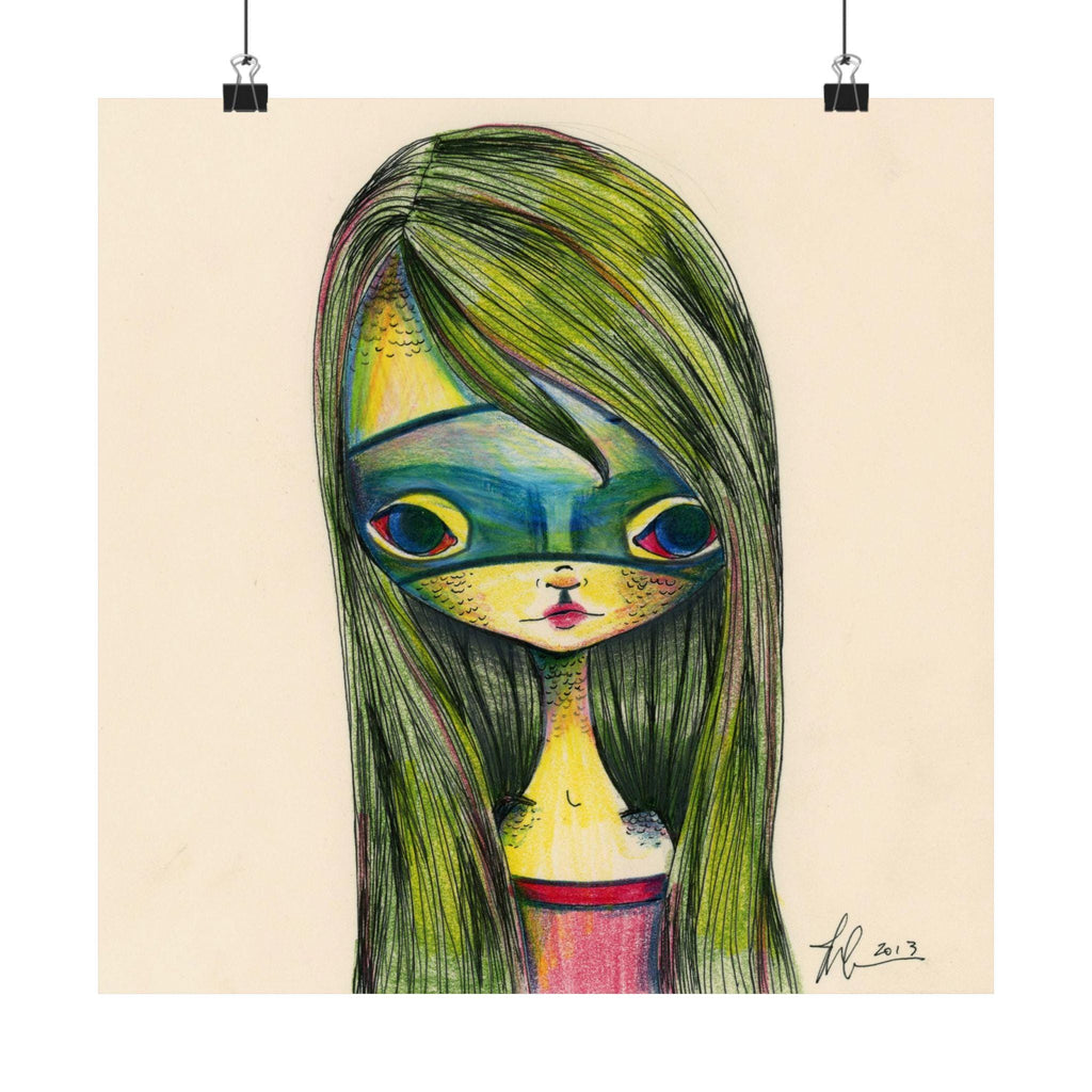 Green Girl · Poster Print