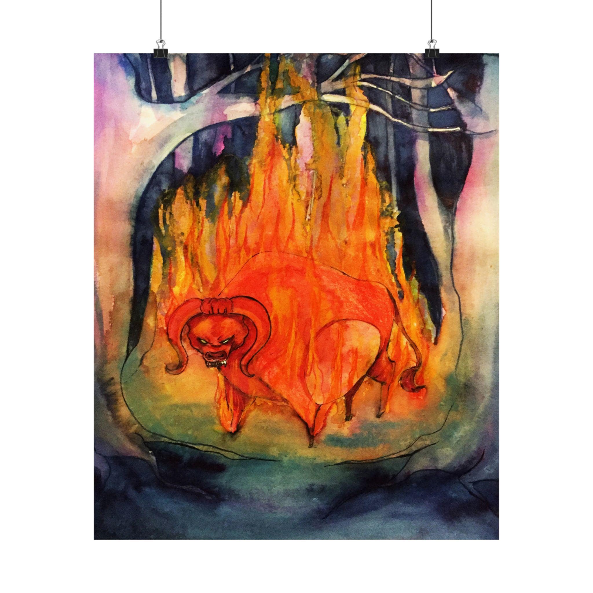 The Red Bull · Poster Print