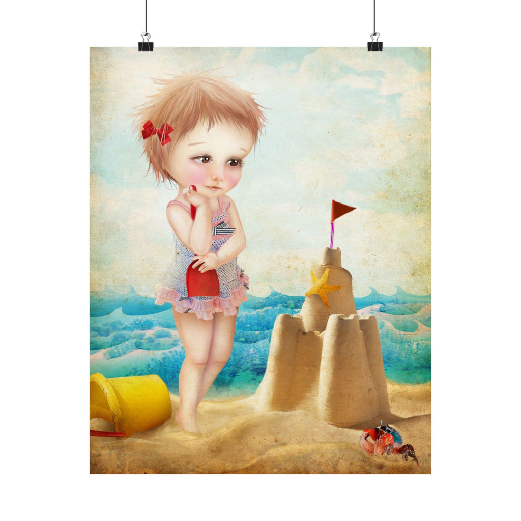 Samantha at the Shore · Poster Print