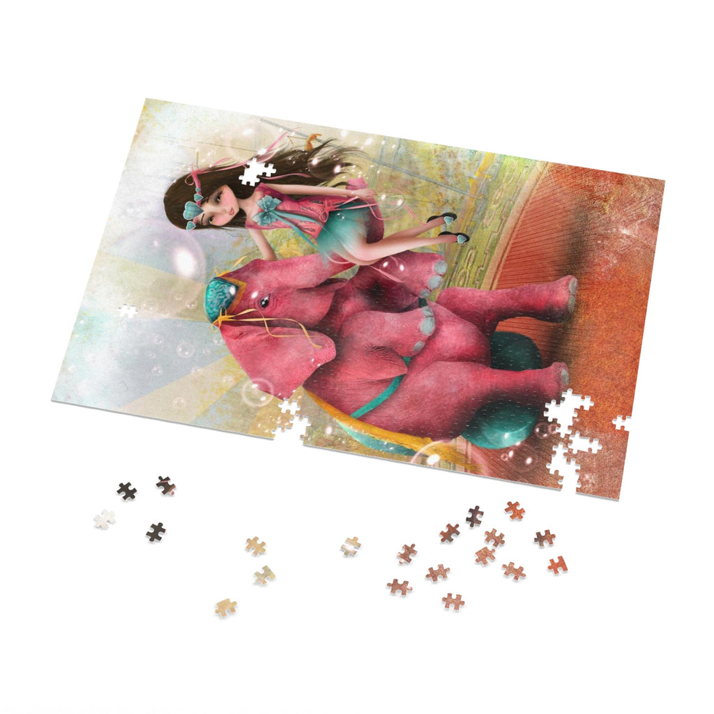 Chelsea and Beatriz the Pink Elephant · Jigsaw Puzzle