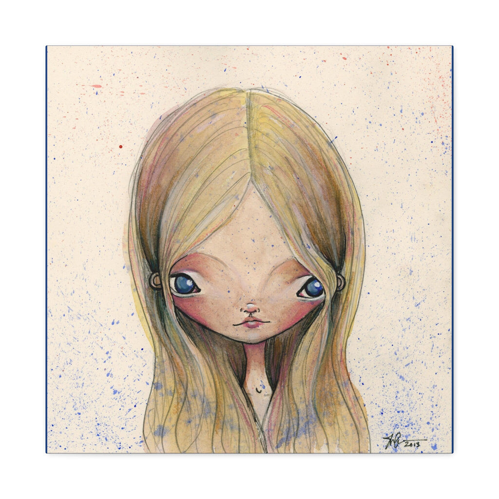 Blue Eyed Girl · Canvas Print