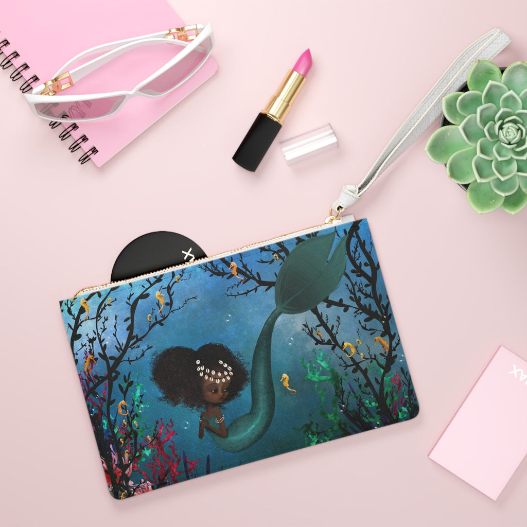 Teal Mermaid · Clutch Bag