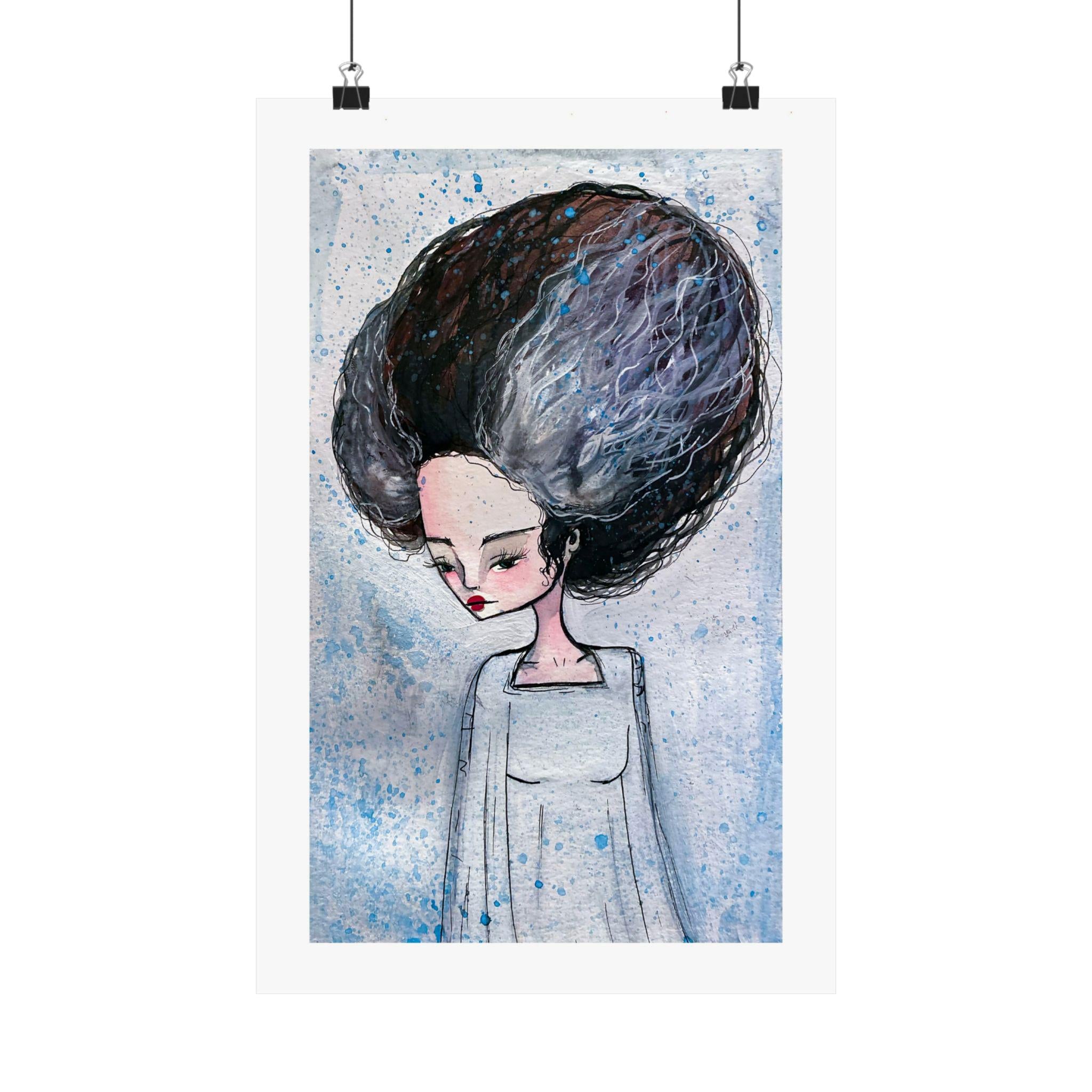 The Bride of Frankenstein Portrait · Poster Print