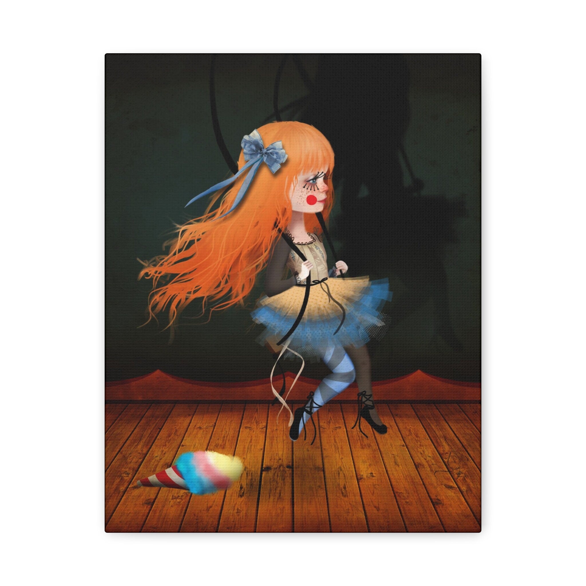 Fille qui se balance · Canvas Print