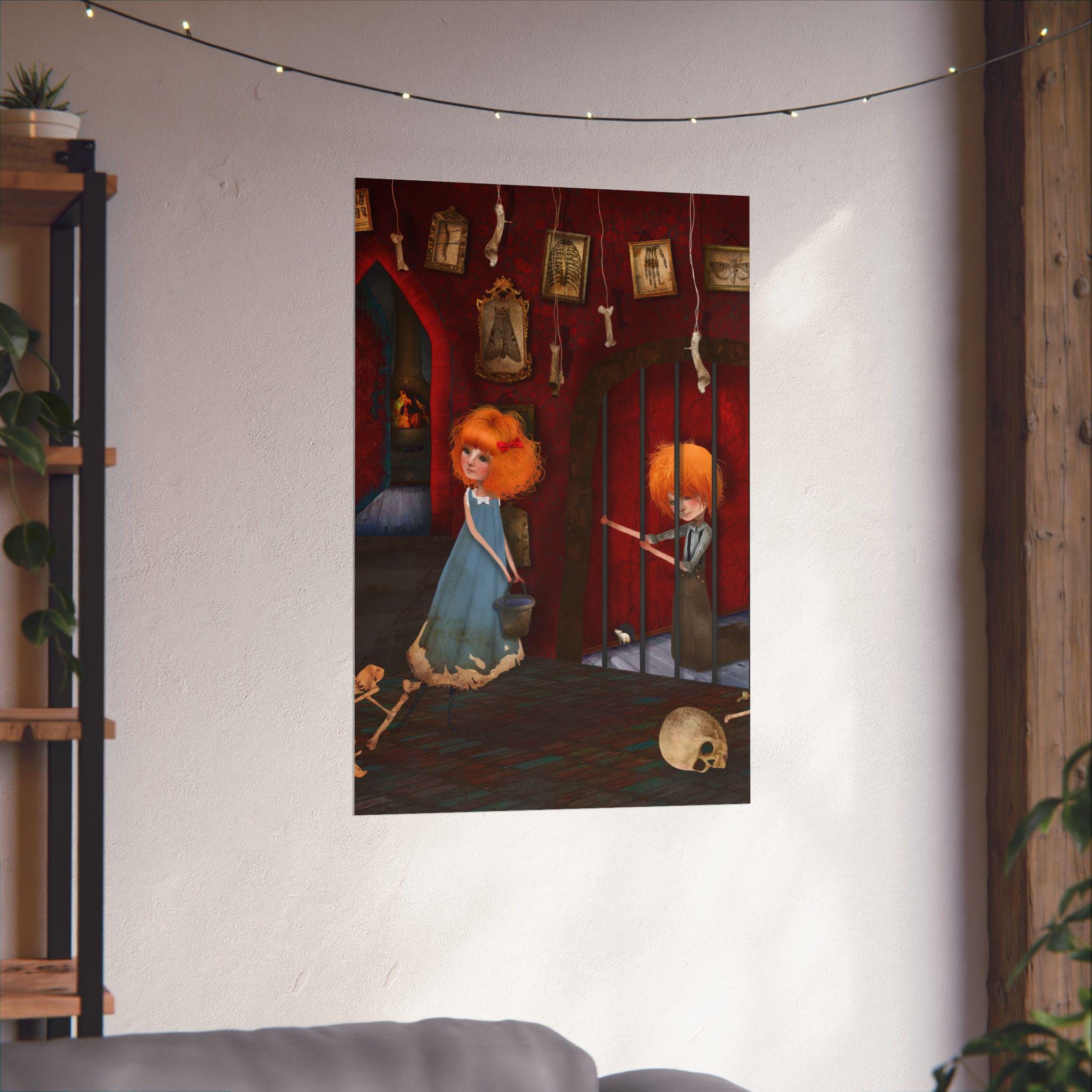 Hansel and Gretel Captive · Poster Print