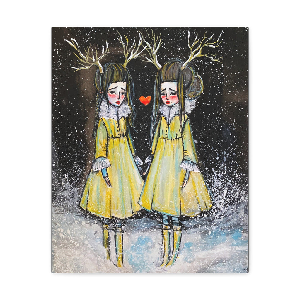Winter Sisters · Canvas Print