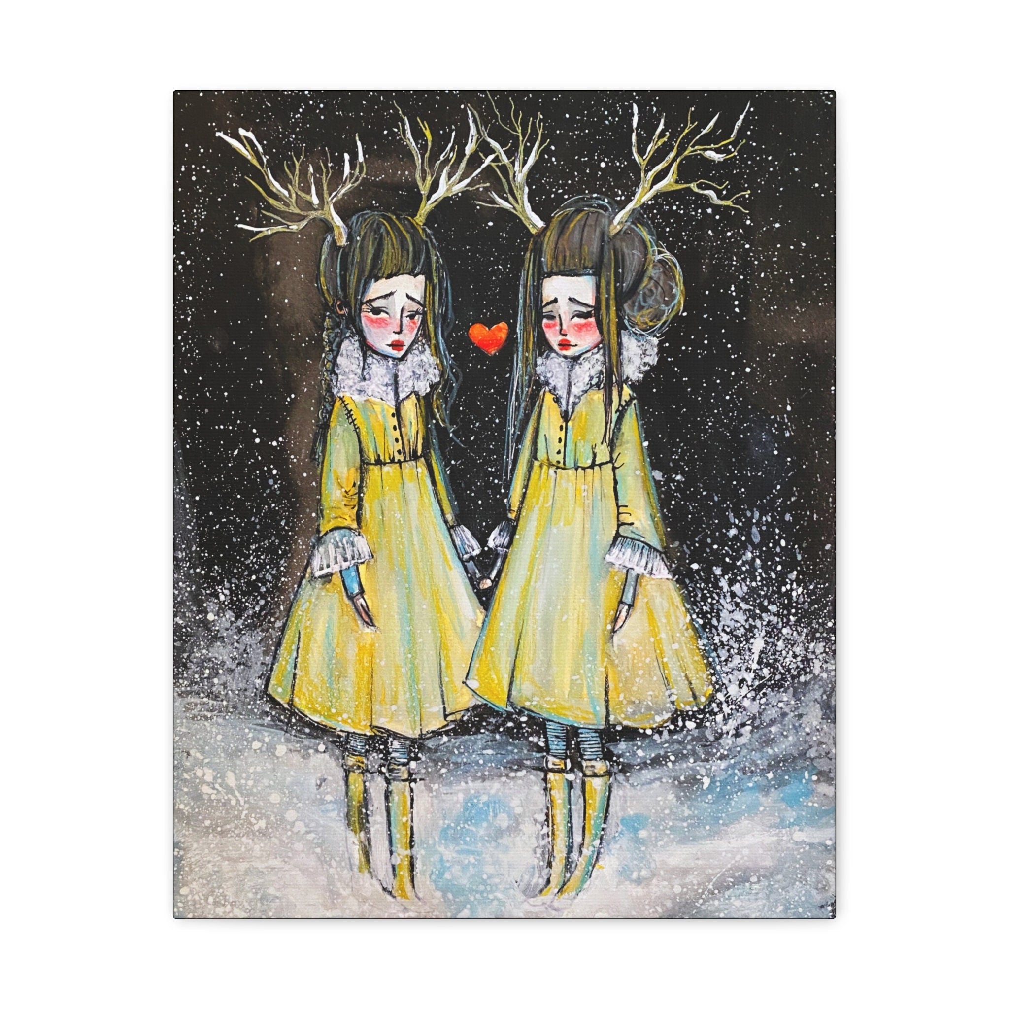 Winter Sisters · Canvas Print