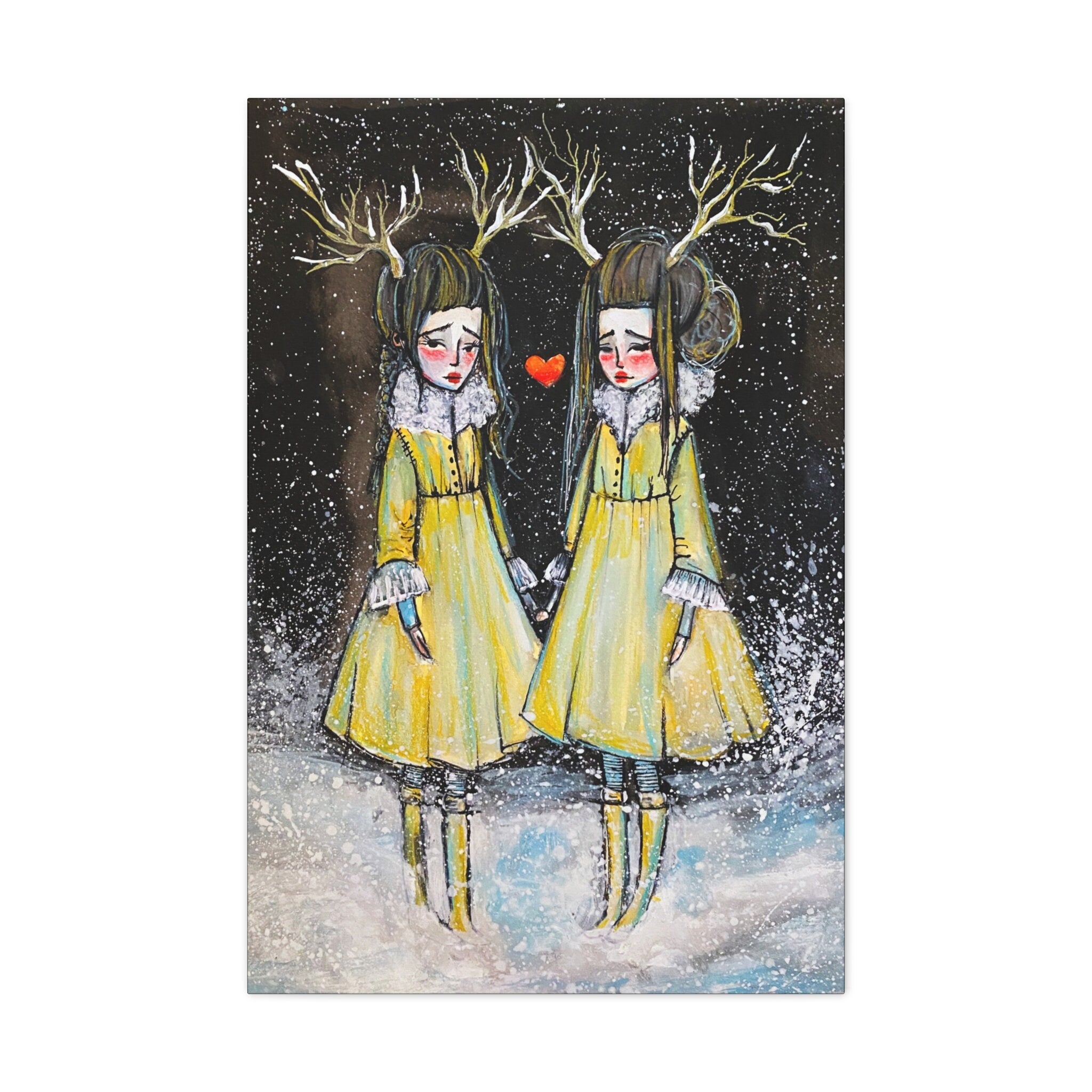 Winter Sisters · Canvas Print