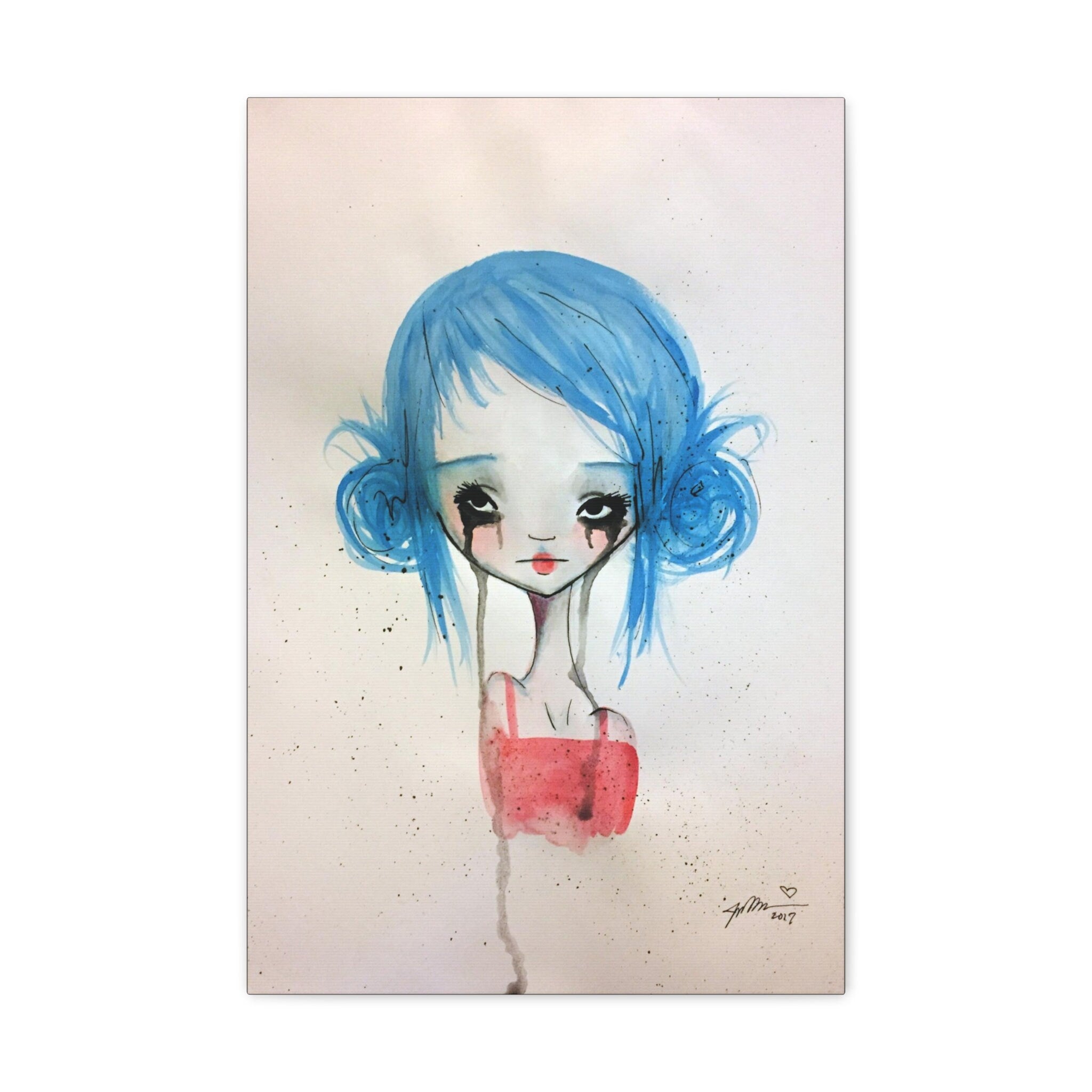 Blue Girl · Canvas Print