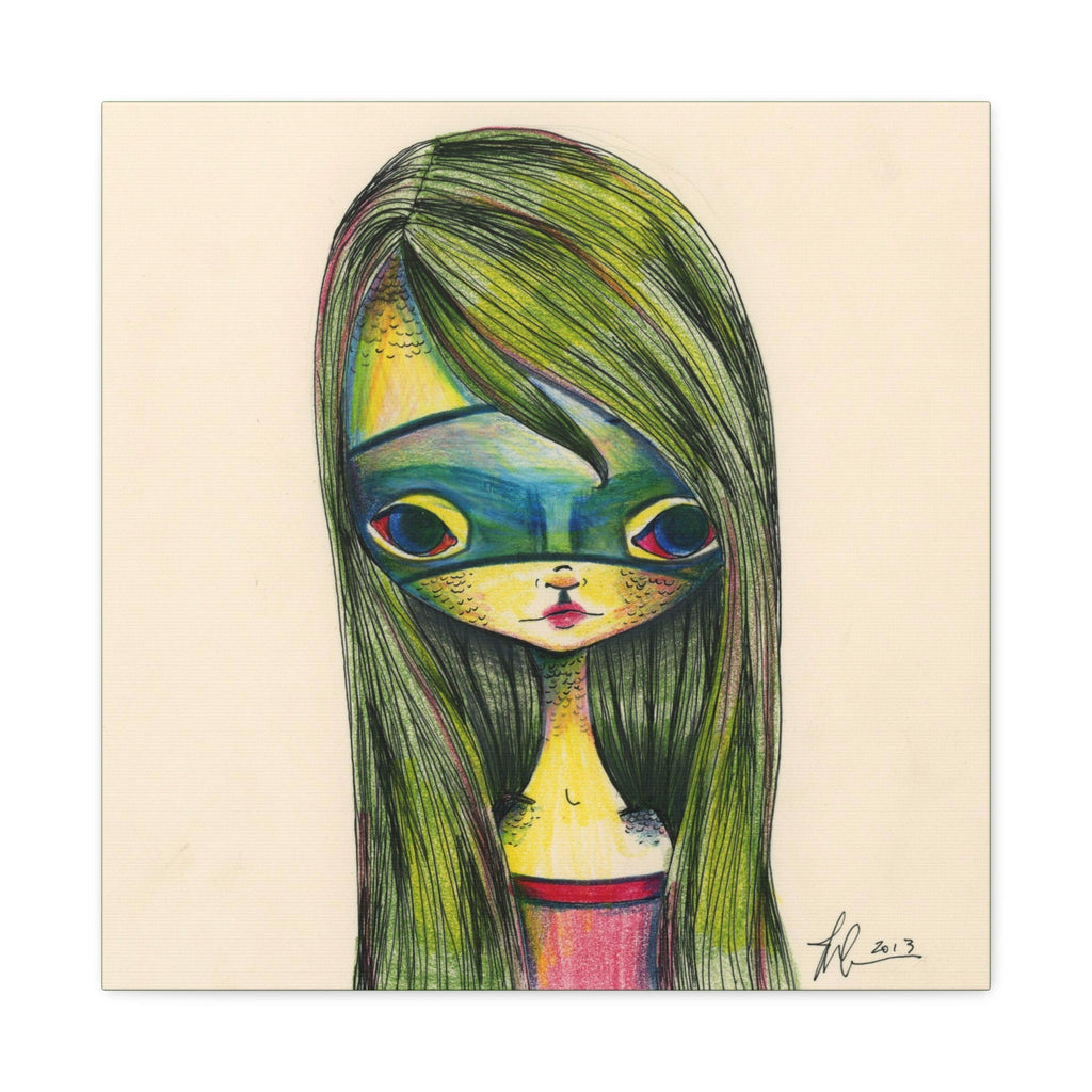 Green Girl · Canvas Print