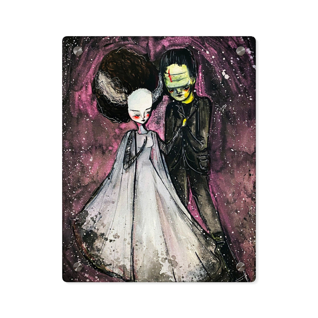 The Monster and His Bride Acrylic Wall Art Panel · Acrylic Print